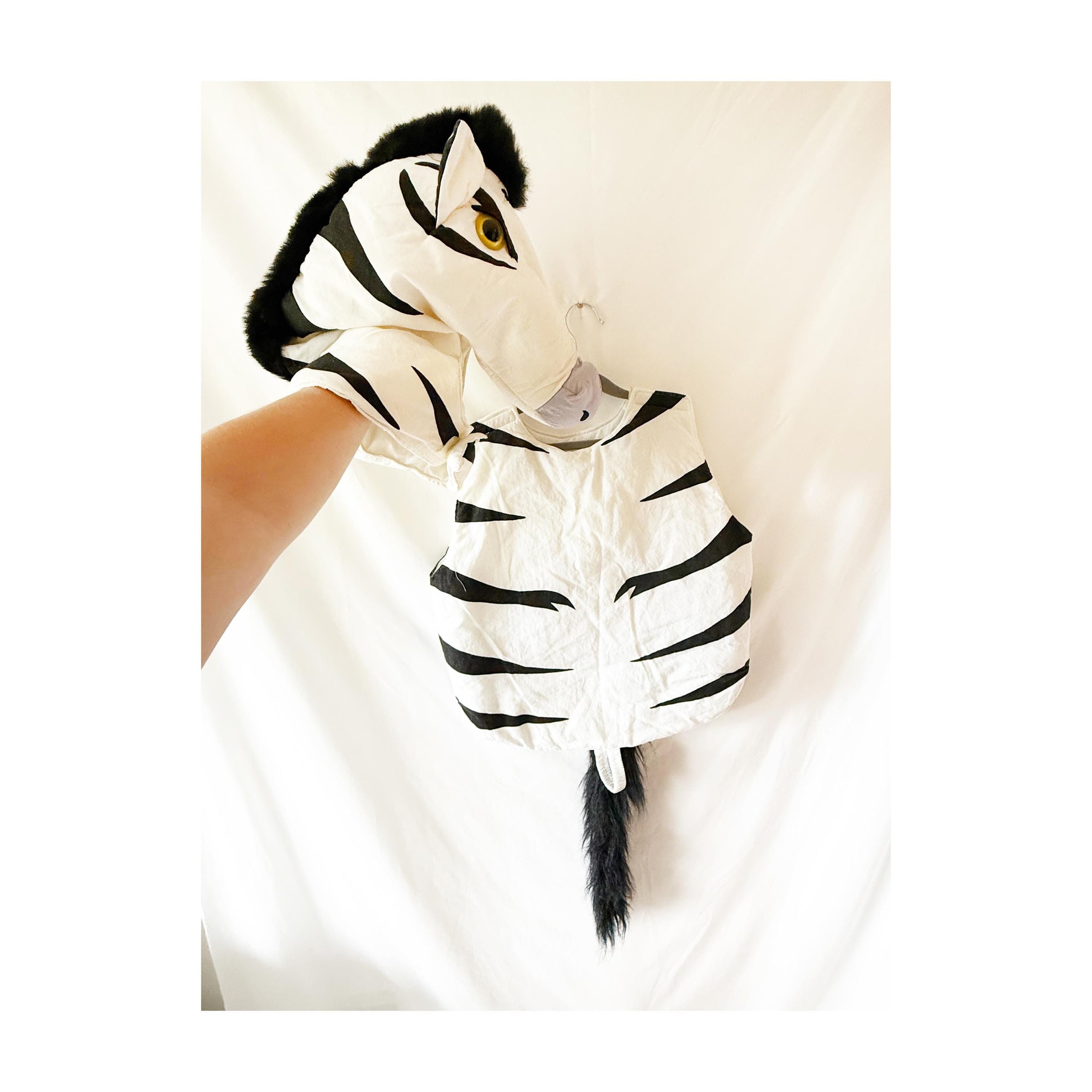 Vintage 1990s Zebra Costume Ages 6-8