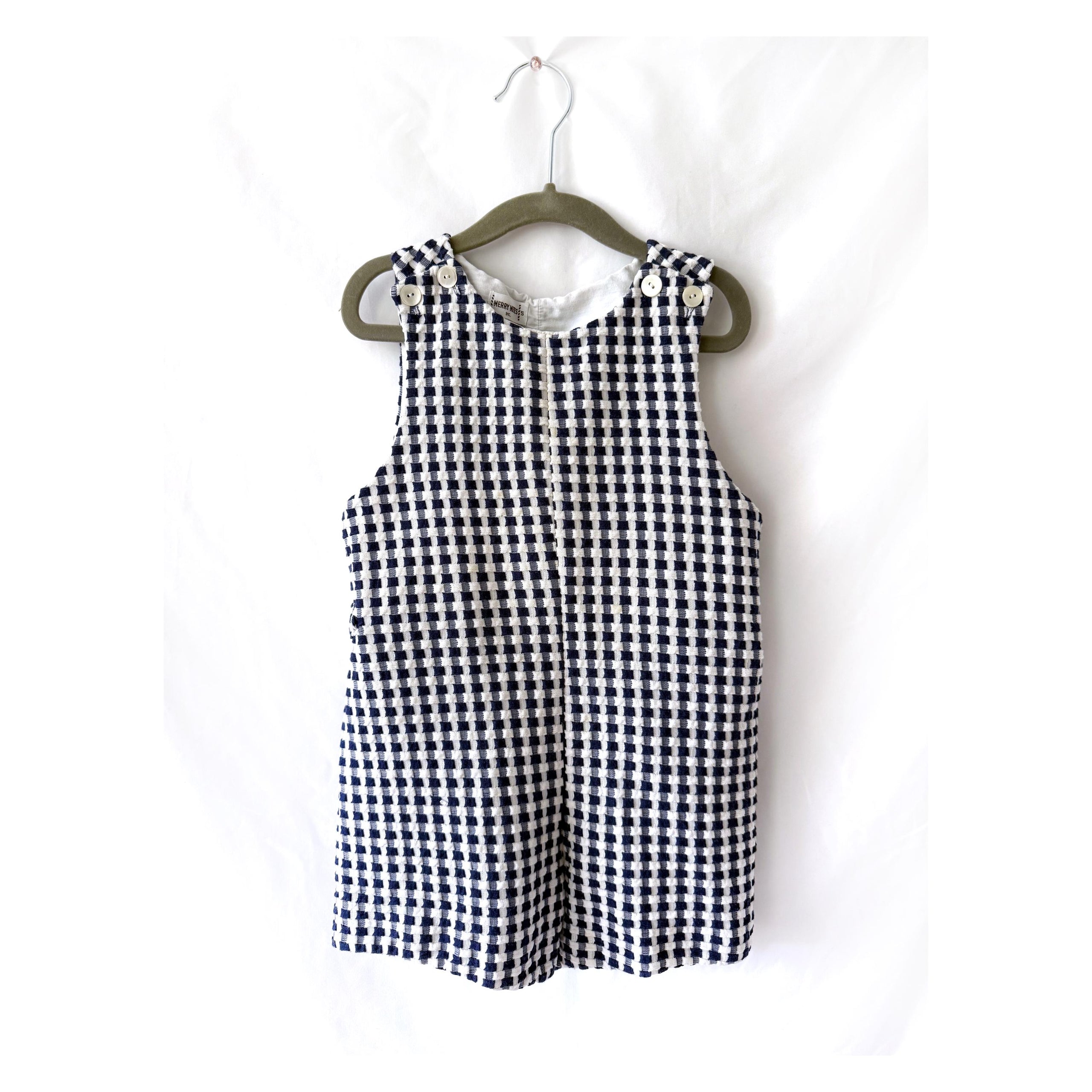 VTG Merry Mites Inc Boys 5 Romper Overall Shortalls Style