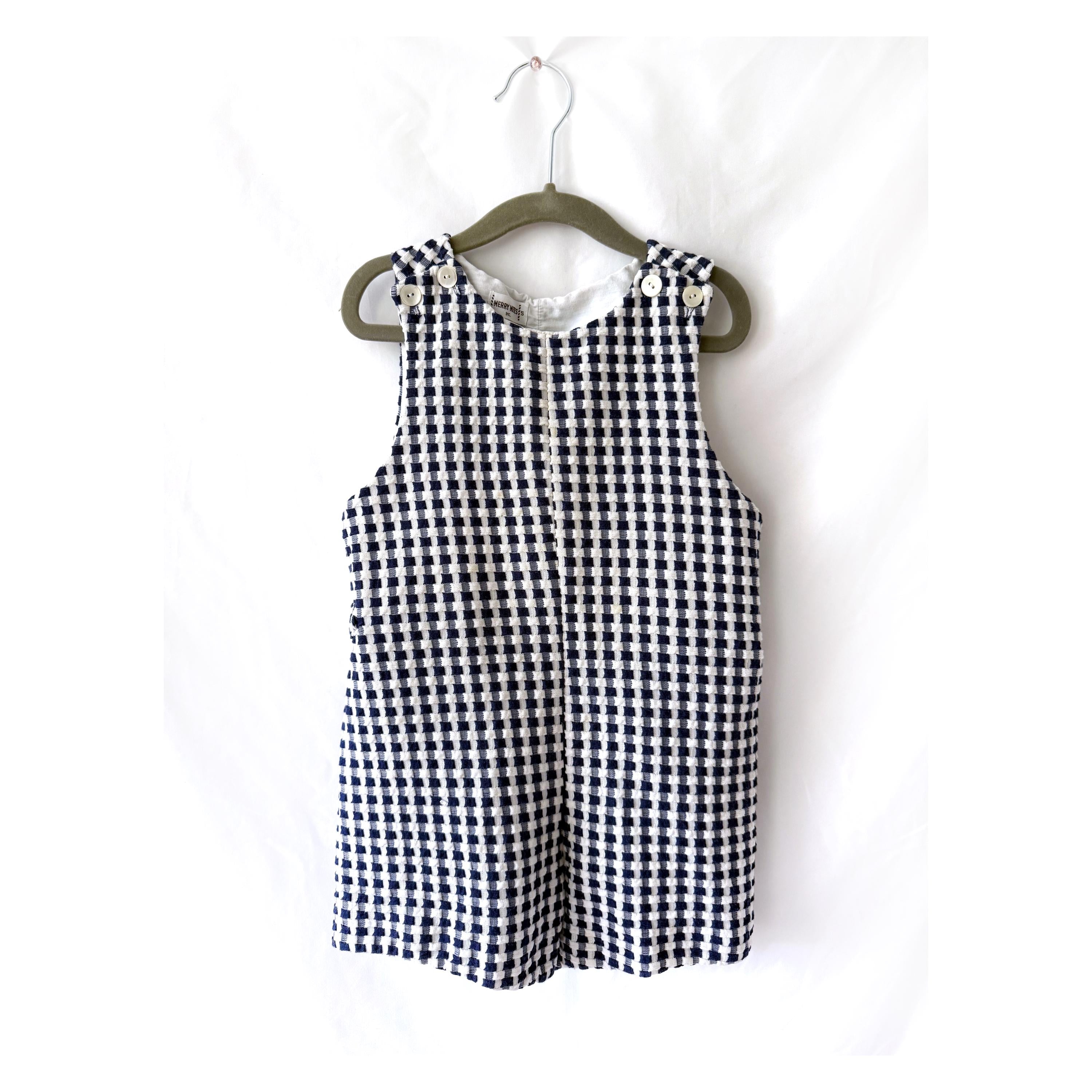 VTG Merry Mites Inc Boys 5 Romper Overall Shortalls Style