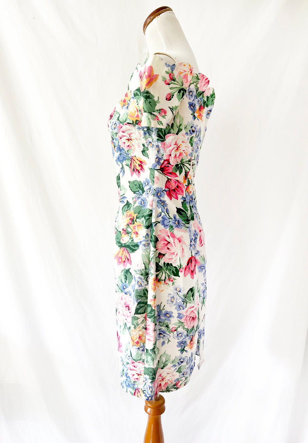 jarrods / off the shoulder / cotton floral dress / medium