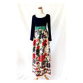 Vntg 1960s Silk Velvet Gown | 60s Floor Length Dress Small
