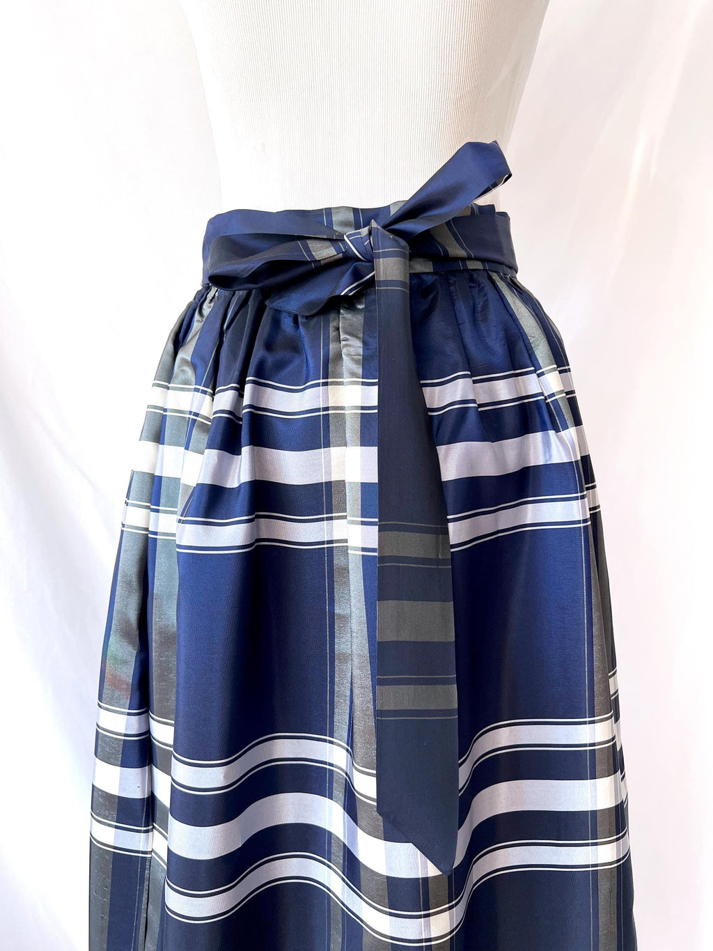ellen tracy plaid ball gown skirt small