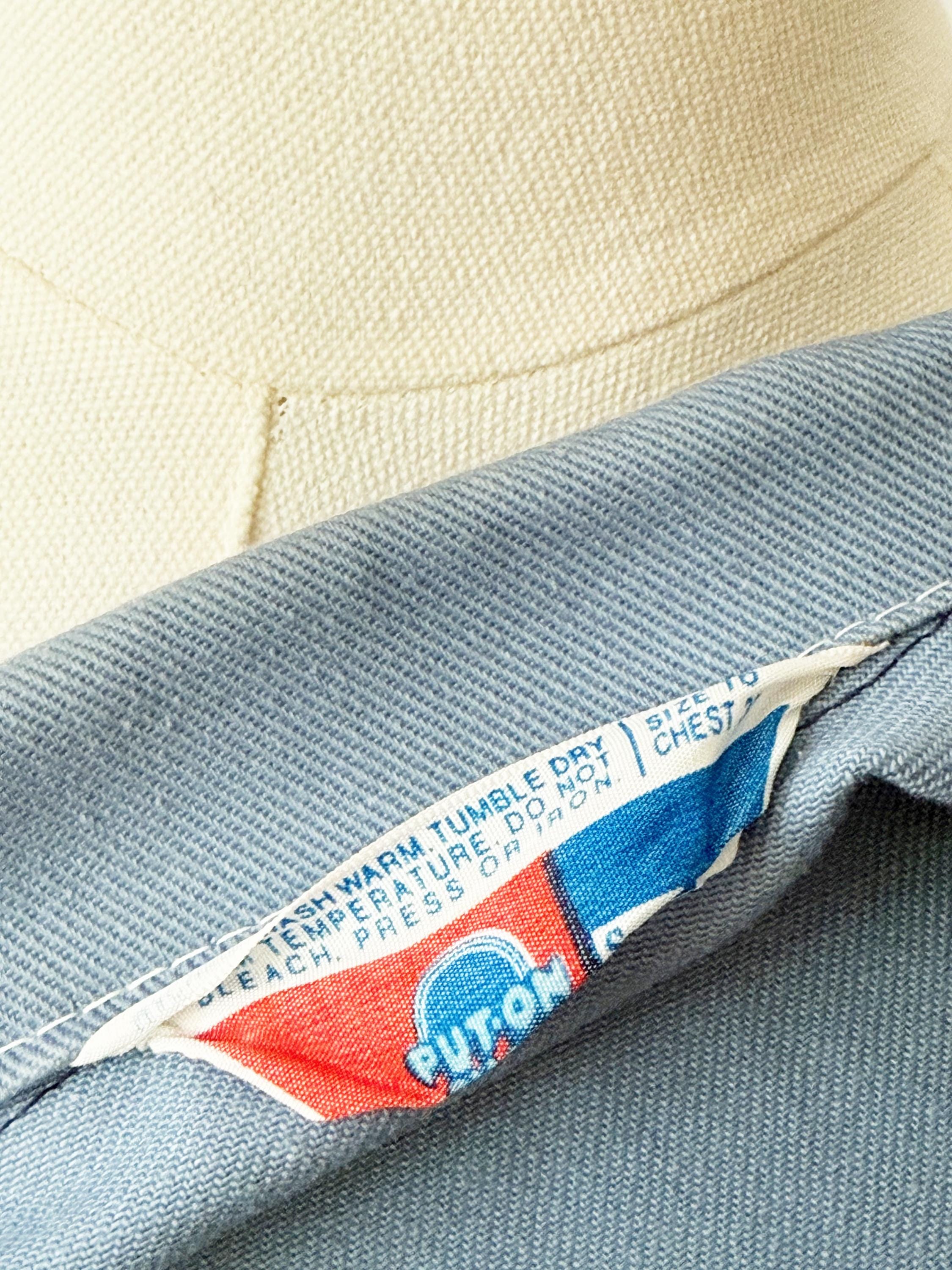 Sears Vintage Denim look jacket light blue Small