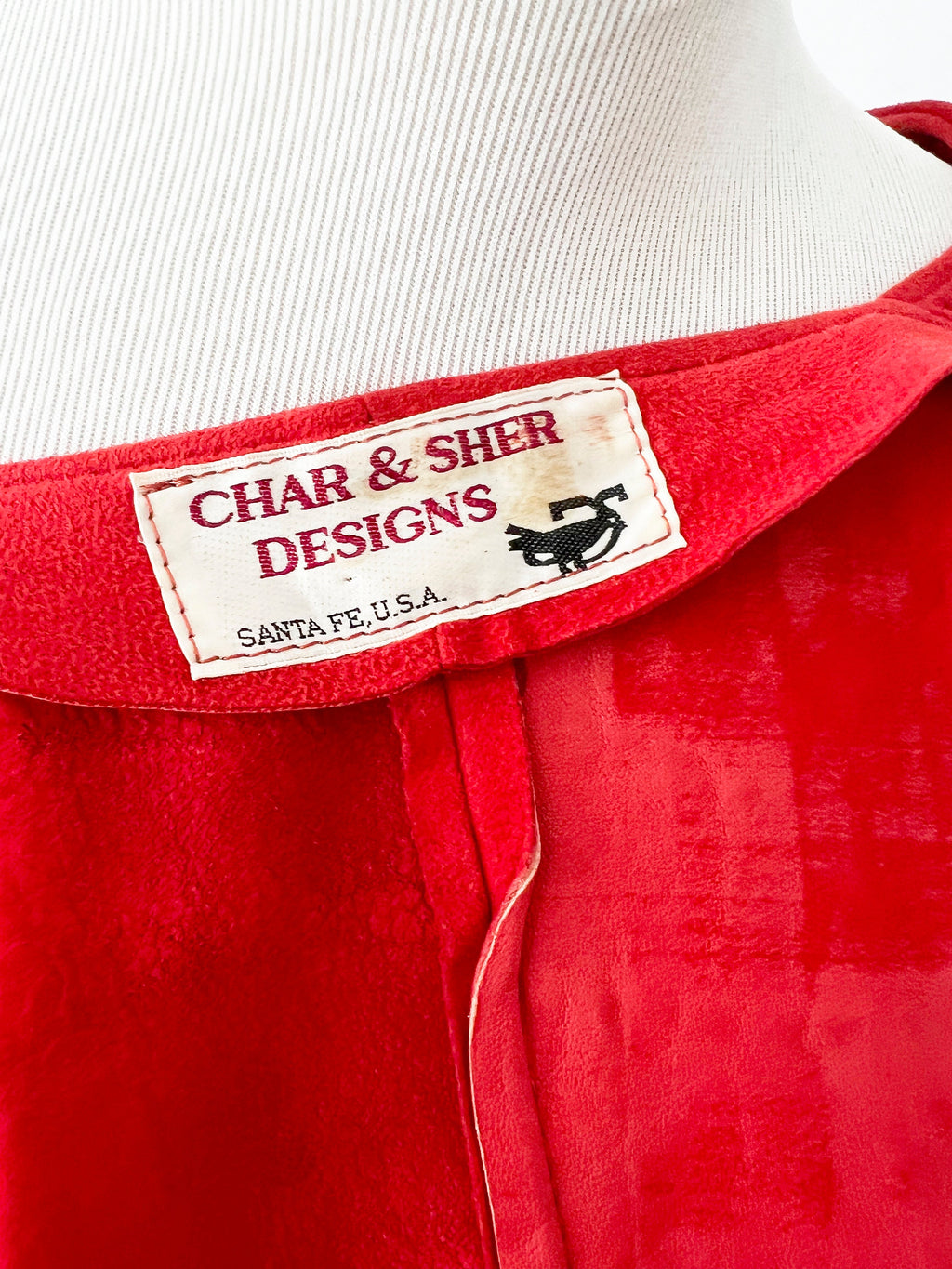 vintage suede jacket /saffron leather /  made in new mexico / medium