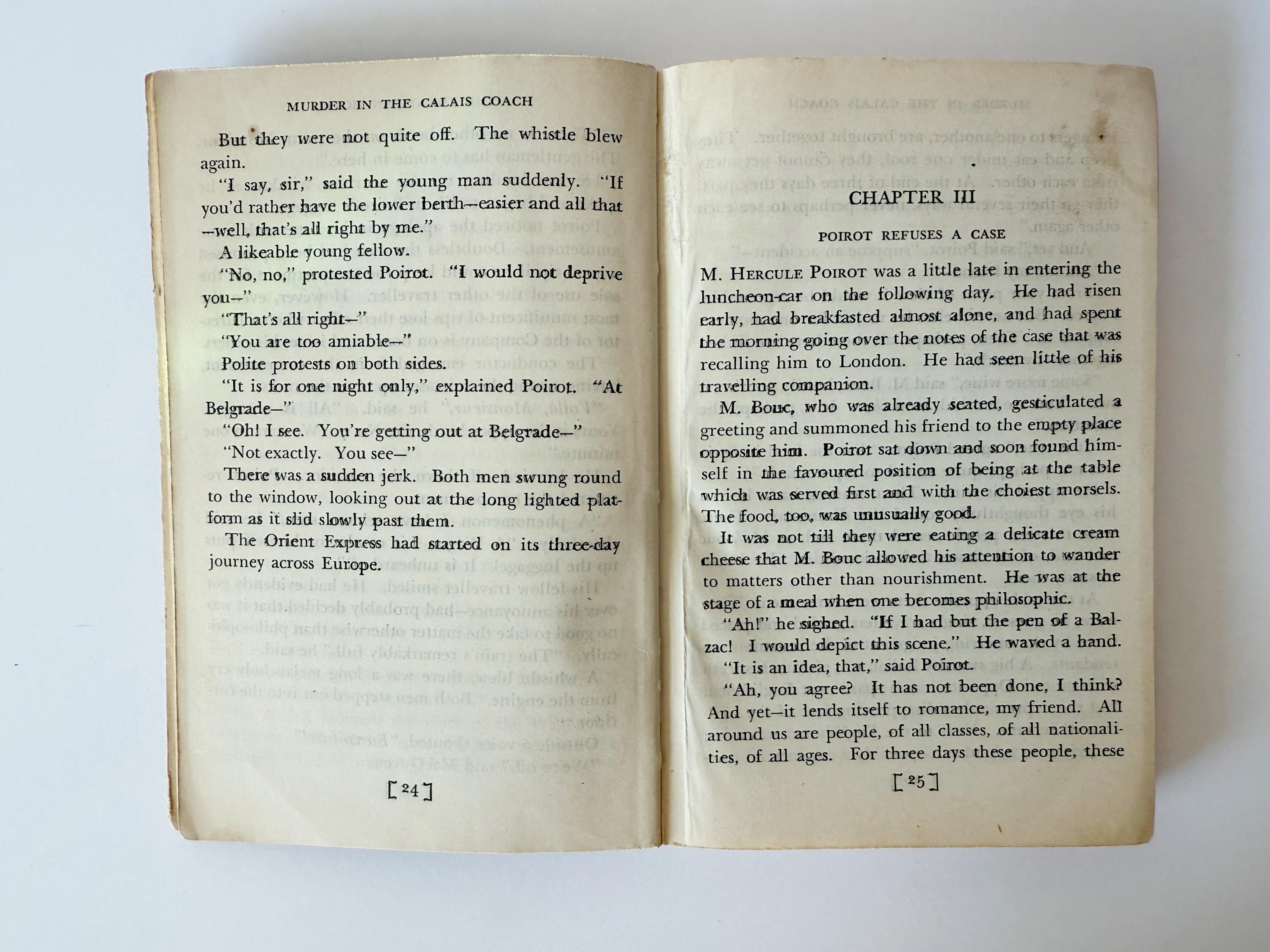 1946 Murder in the Calais Coach by Agatha Christie