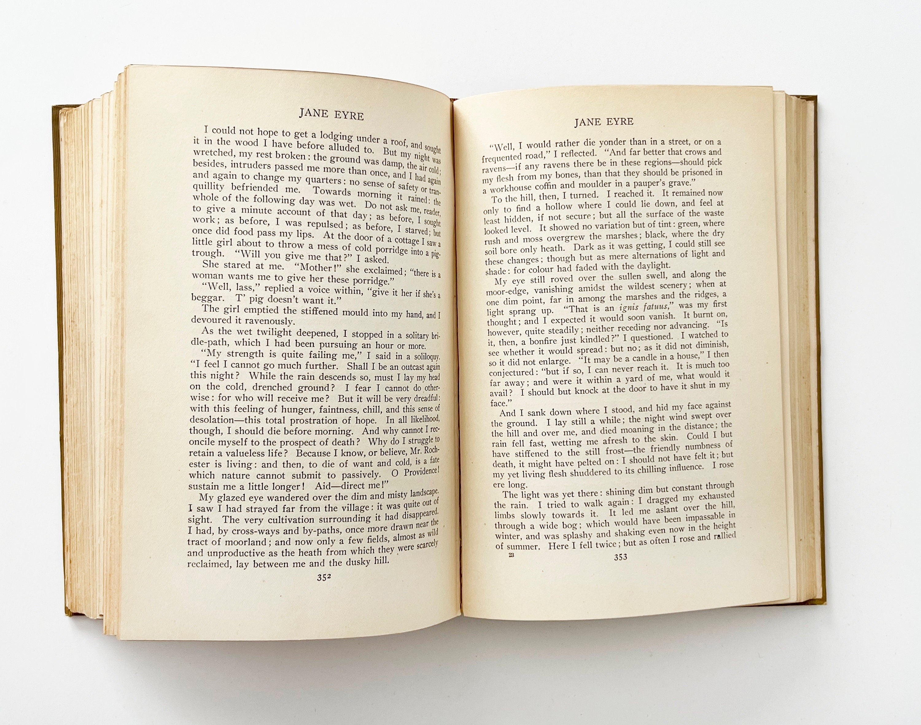 1906 Jane Eyre by Charlotte Bronte, Illustrated Antique Hardcover