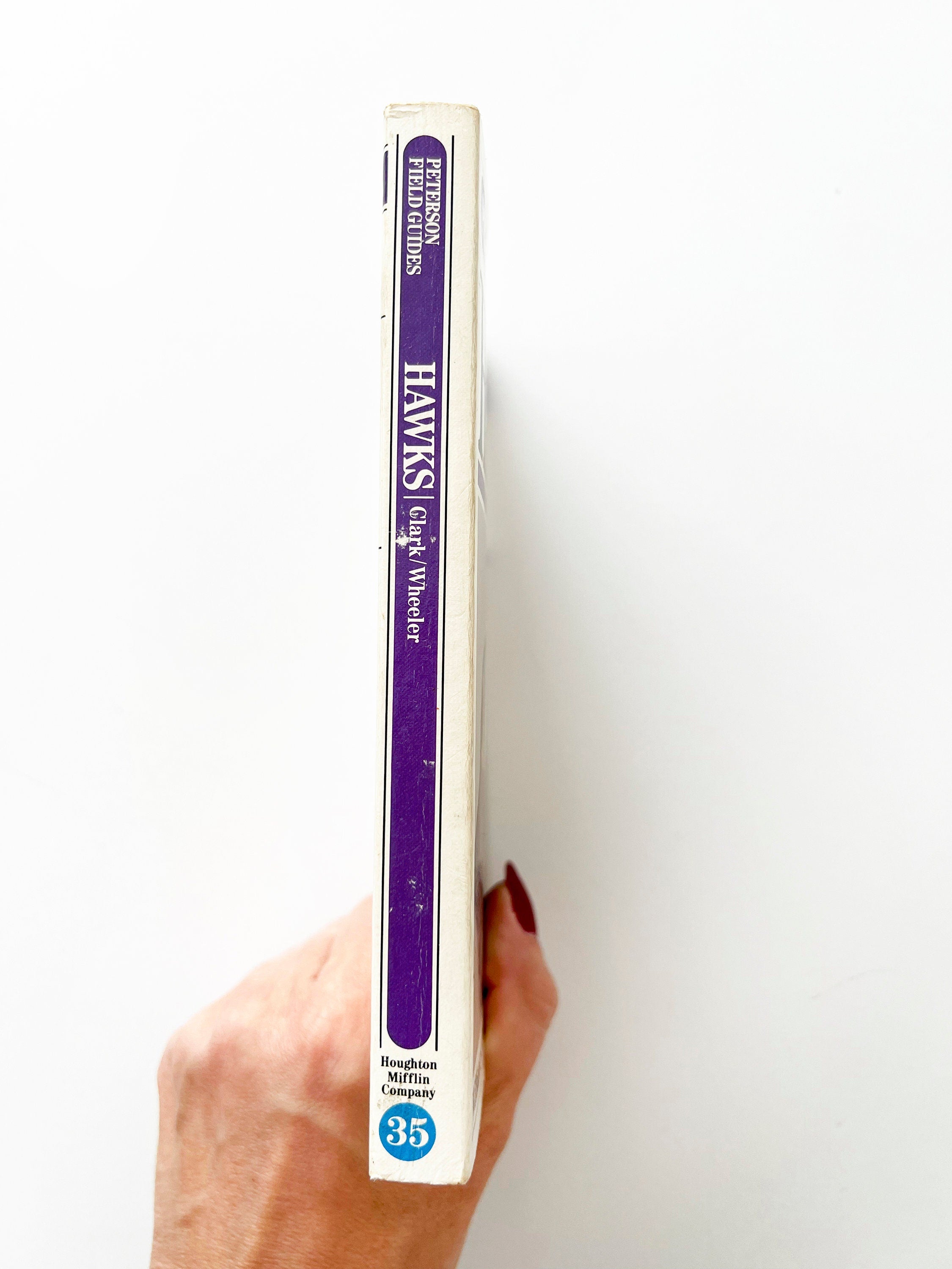 1987 Peterson's Field Guide Hawks, vintage field guide book