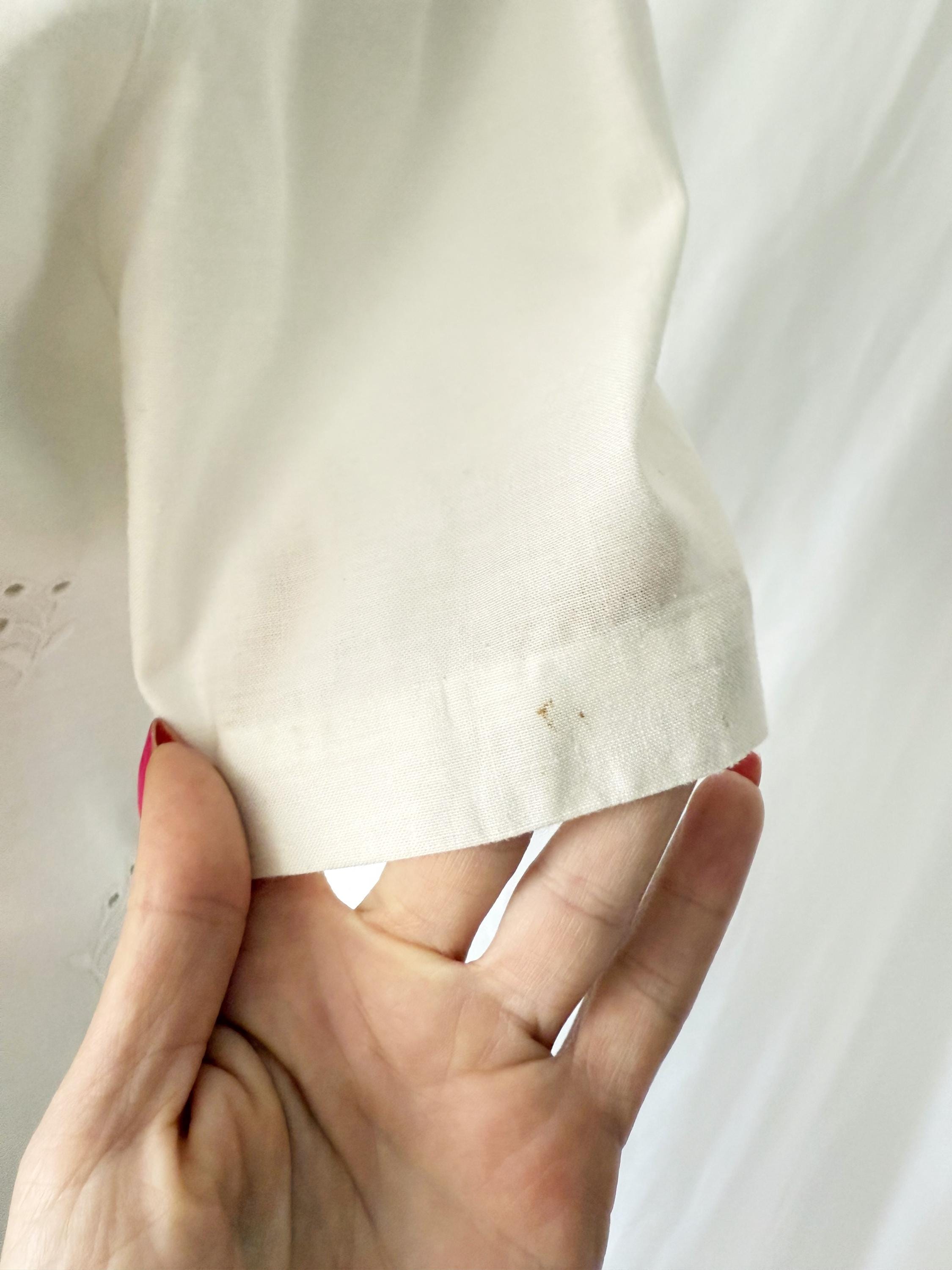 White Eyelet Cotton 2Piece Skirt Set Size 6