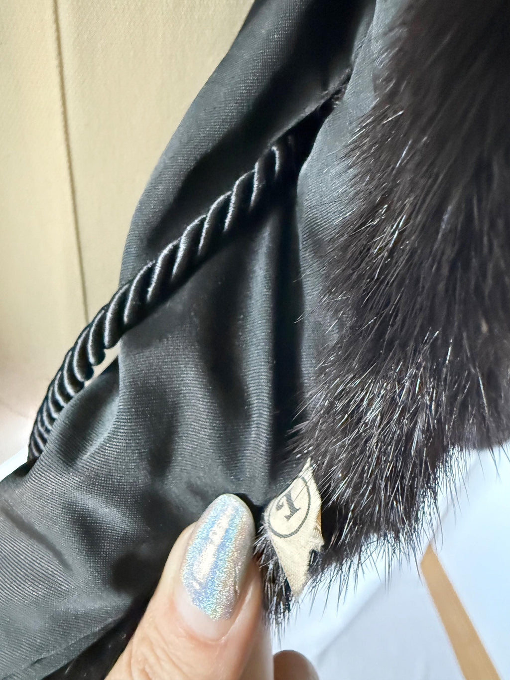 1980s Mink Bomber Jacket Medium