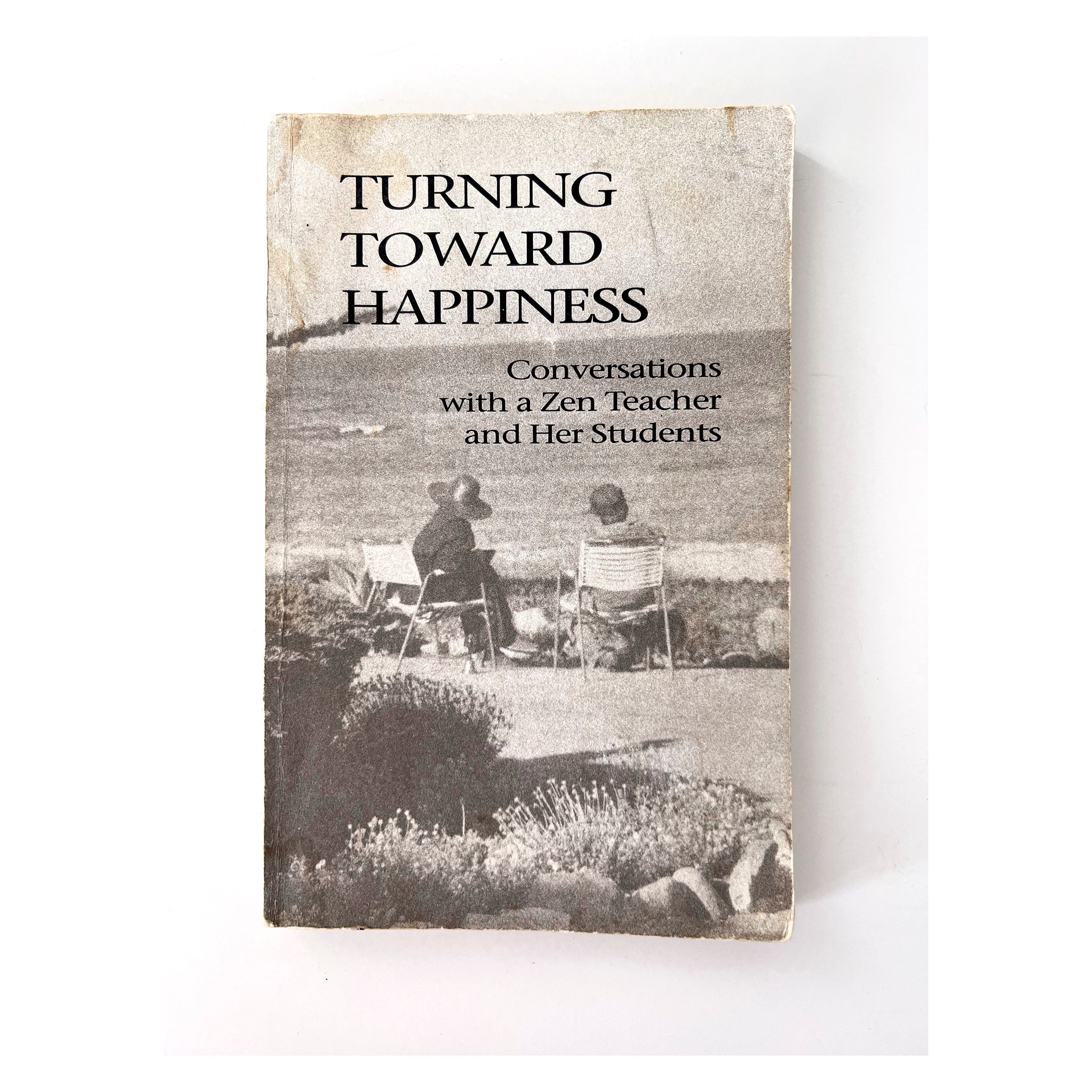 1991 Turning Towards Happiness: Conversations With a Zen Teacher and Her Students, vintage paperback book