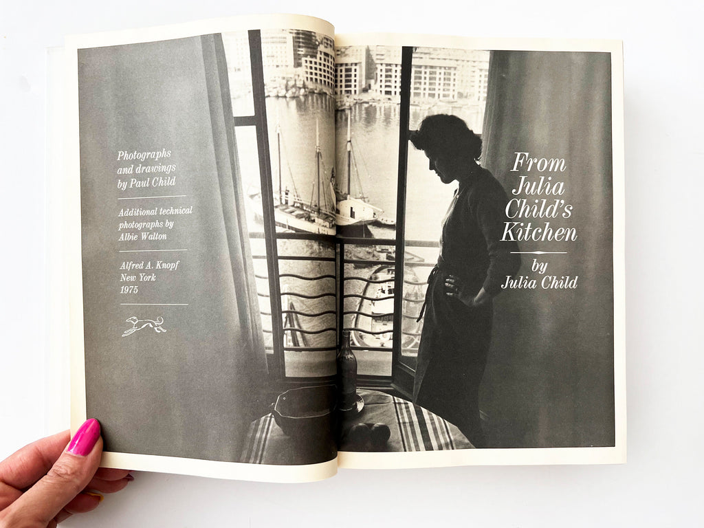 1975 From Julia Child's Kitchen by Julia Child, Vintage hardcover cook book