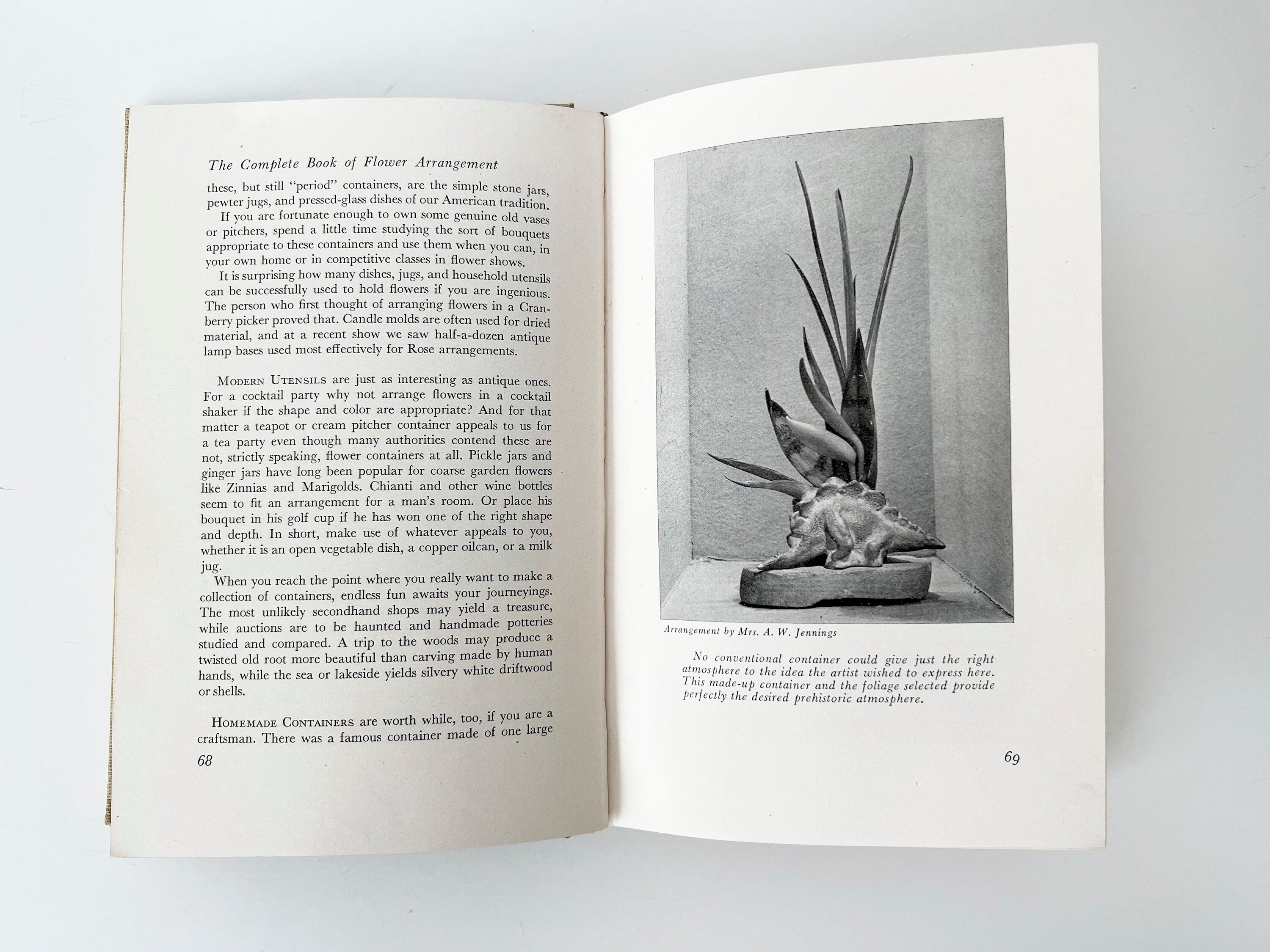 1947 Flower Arrangement Book: Rockwell and Grayson, First Edition Hardcover