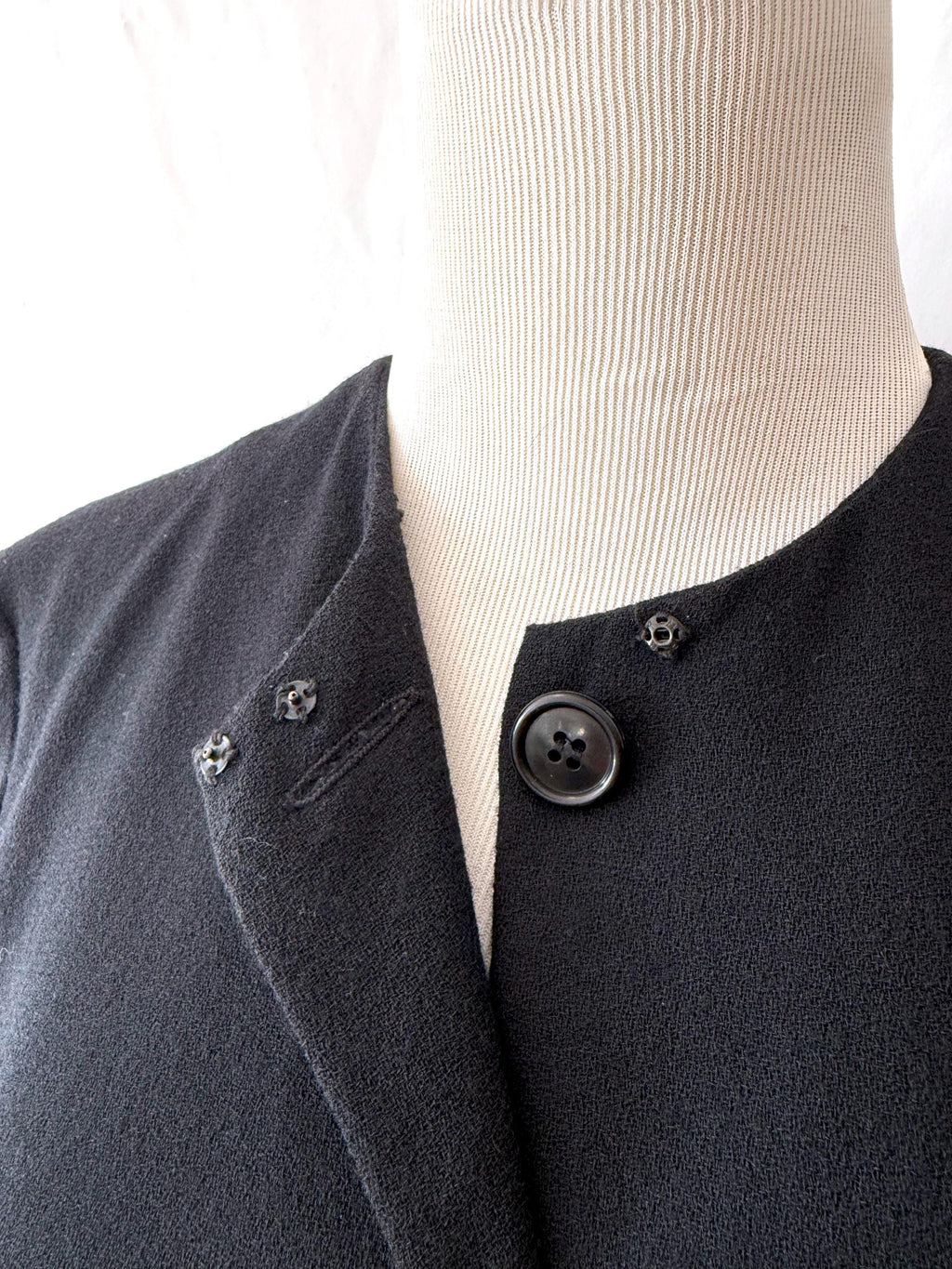 vintage Carolyn Roehm black wool dress Medium