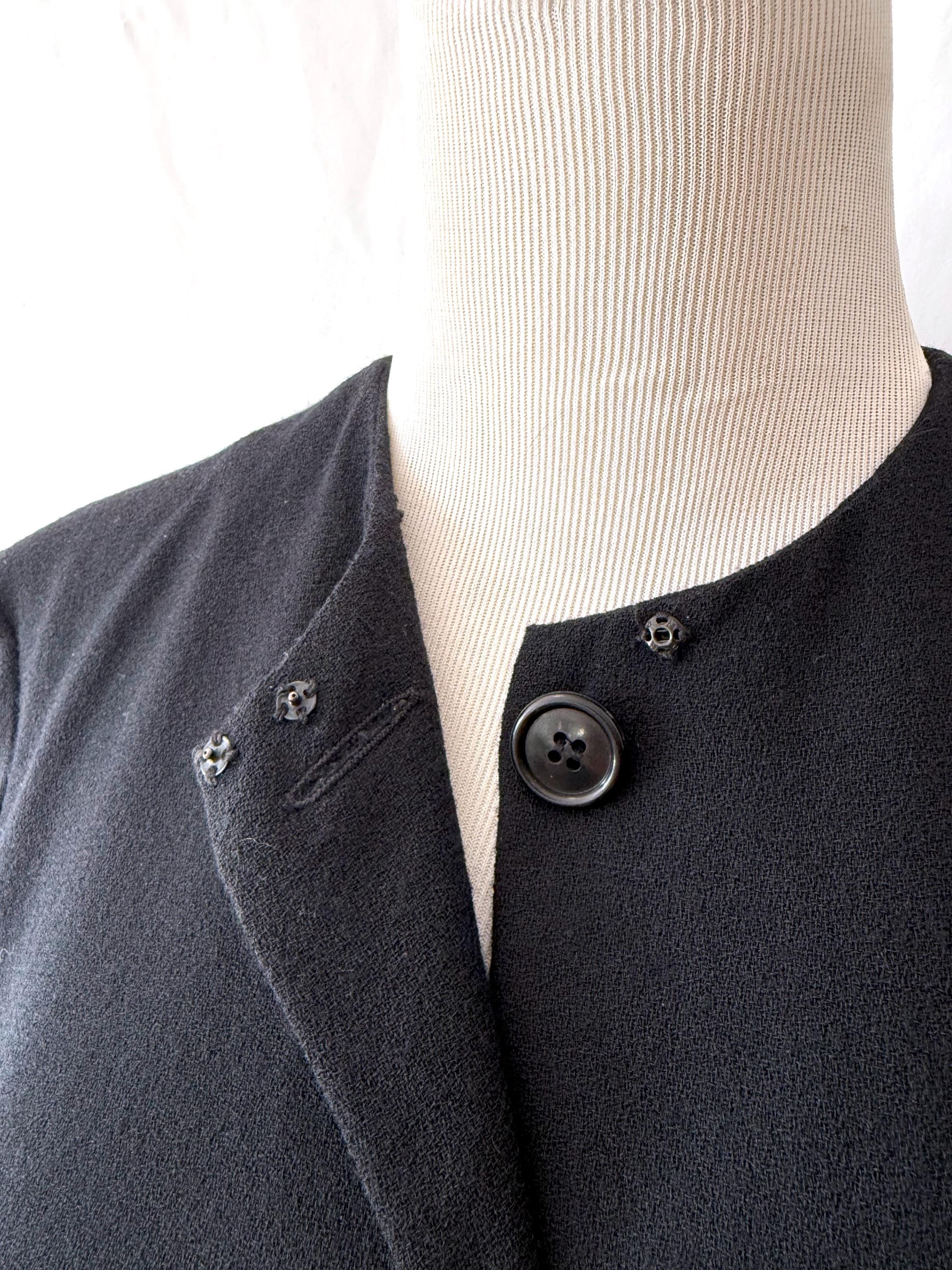 vintage Carolyn Roehm black wool dress Medium