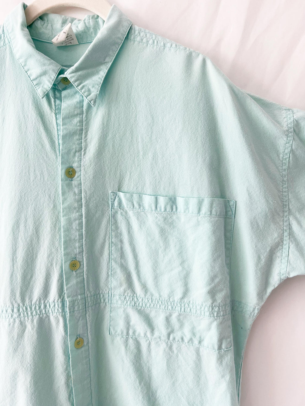 maui and sons 80s shirt sea foam green medium