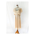 Vntg 1970s AJ Bari  for neiman marcus sequined party dress with shrug medium