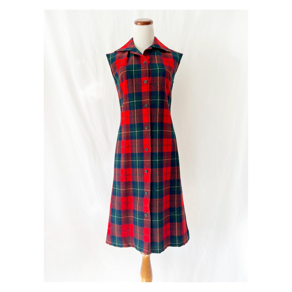 pendleton tartan plaid dress  small