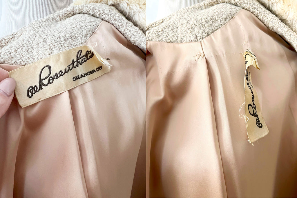 Vintage 1960s Swing Coat, Big Buttons, Retro Mod 60s Winter Jacket, Medium