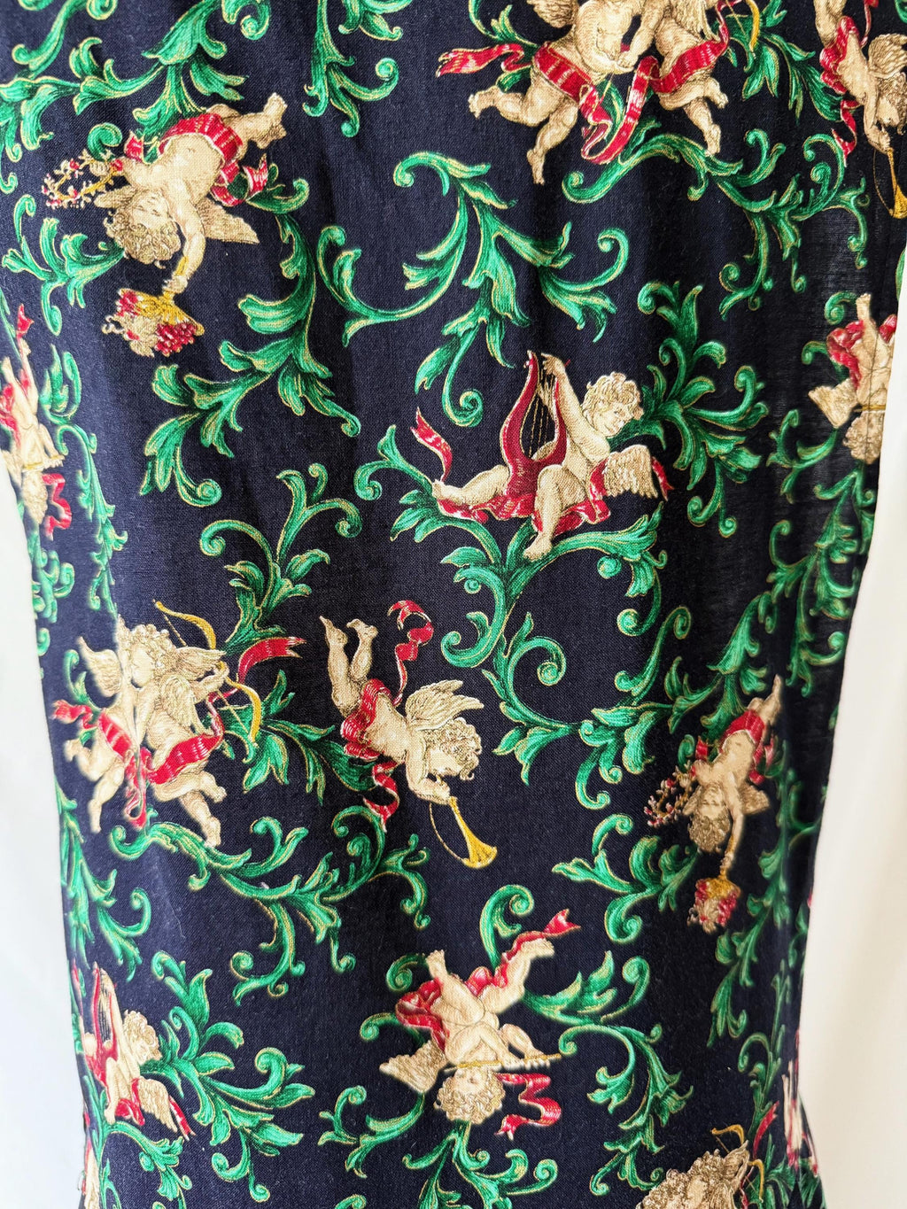 Vintage Pam's Closet Cherubs Angels  Jumper Dress Small