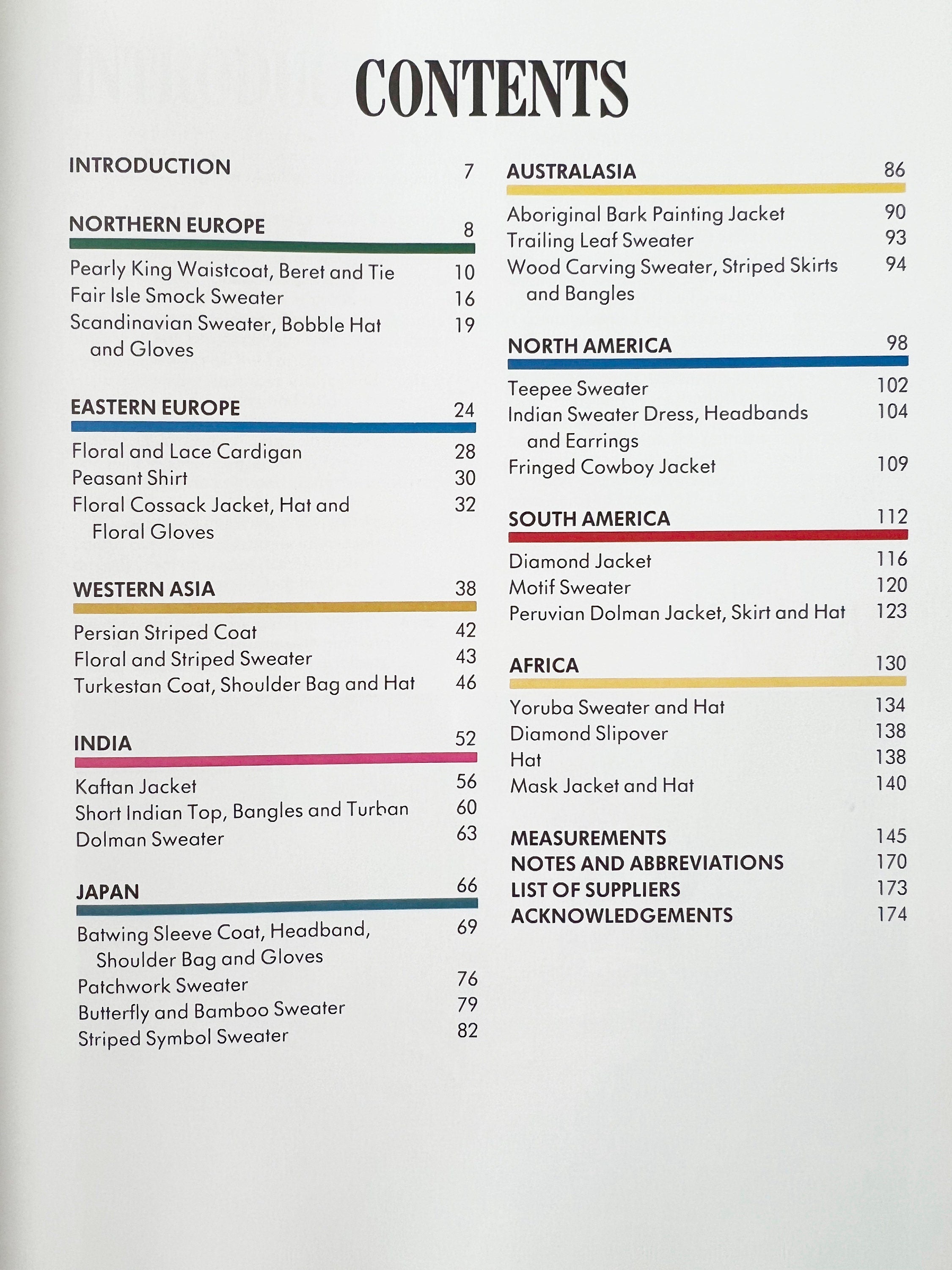 Vintage 1988 Knitting Book: Around the World in Eighty Sweaters