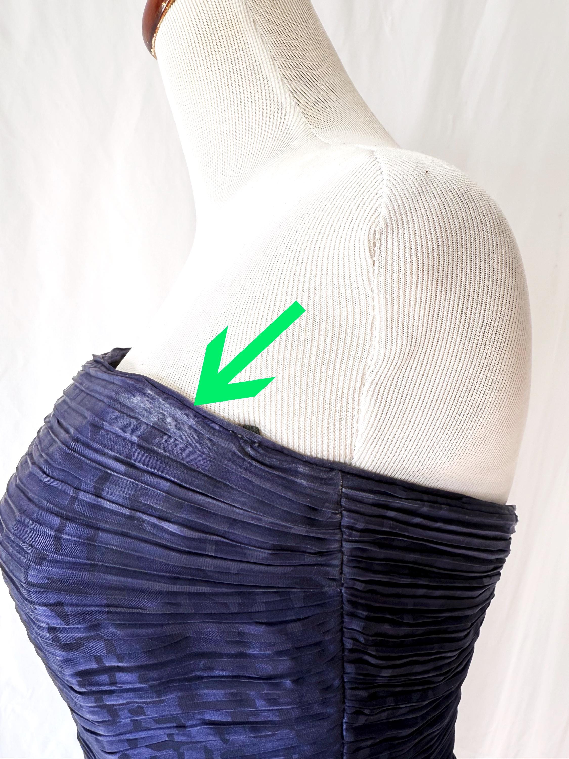 Vintage 1980s Purple Column Gown  / Michael Casey / Small