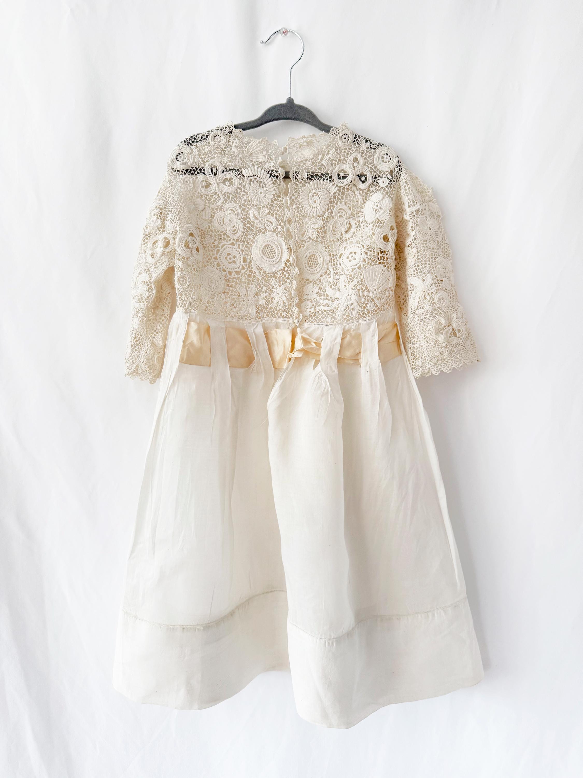 antique baptism dress /  christening gown