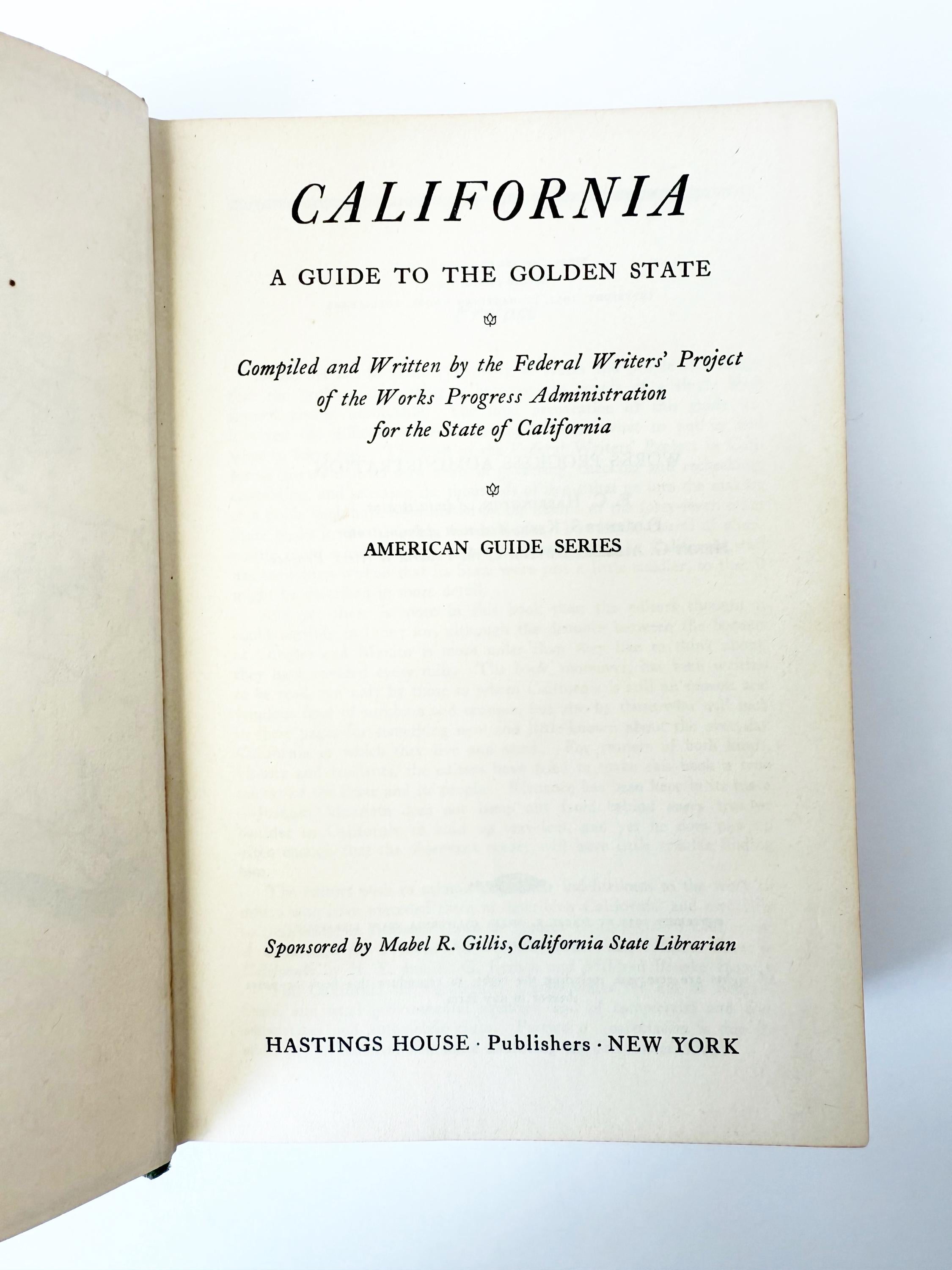 California A Guide to the Golden State 1954