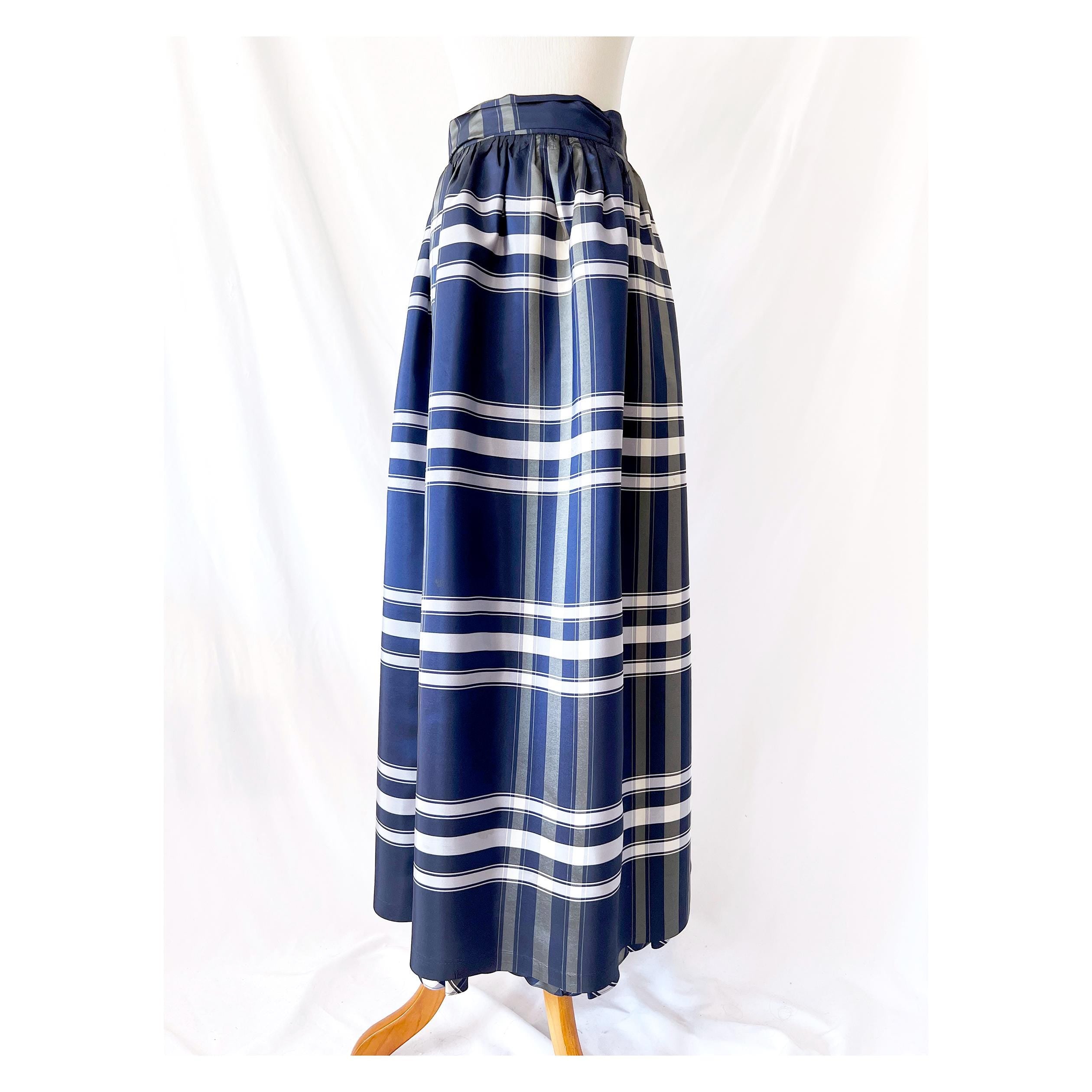 ellen tracy plaid ball gown skirt small