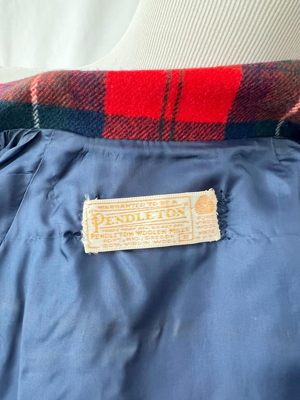 pendleton tartan plaid dress  small