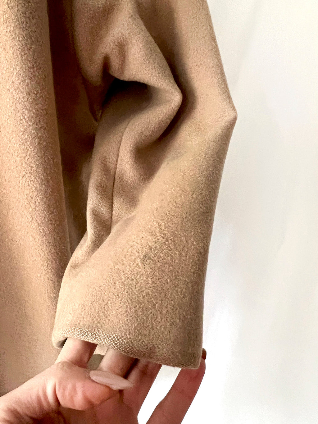 vintage 1960s cashmere and fur coat medium