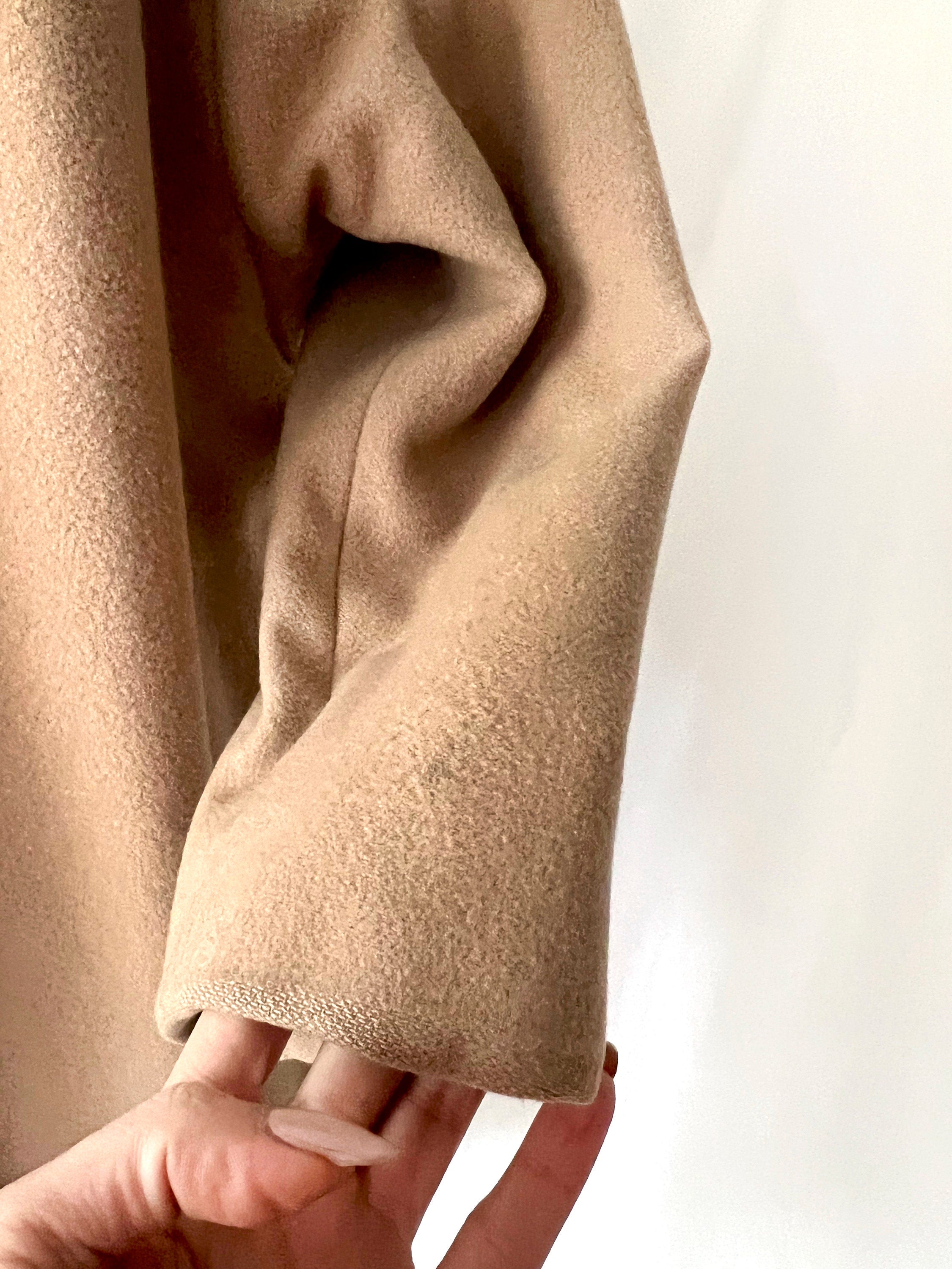 vintage 1960s cashmere and fur coat medium