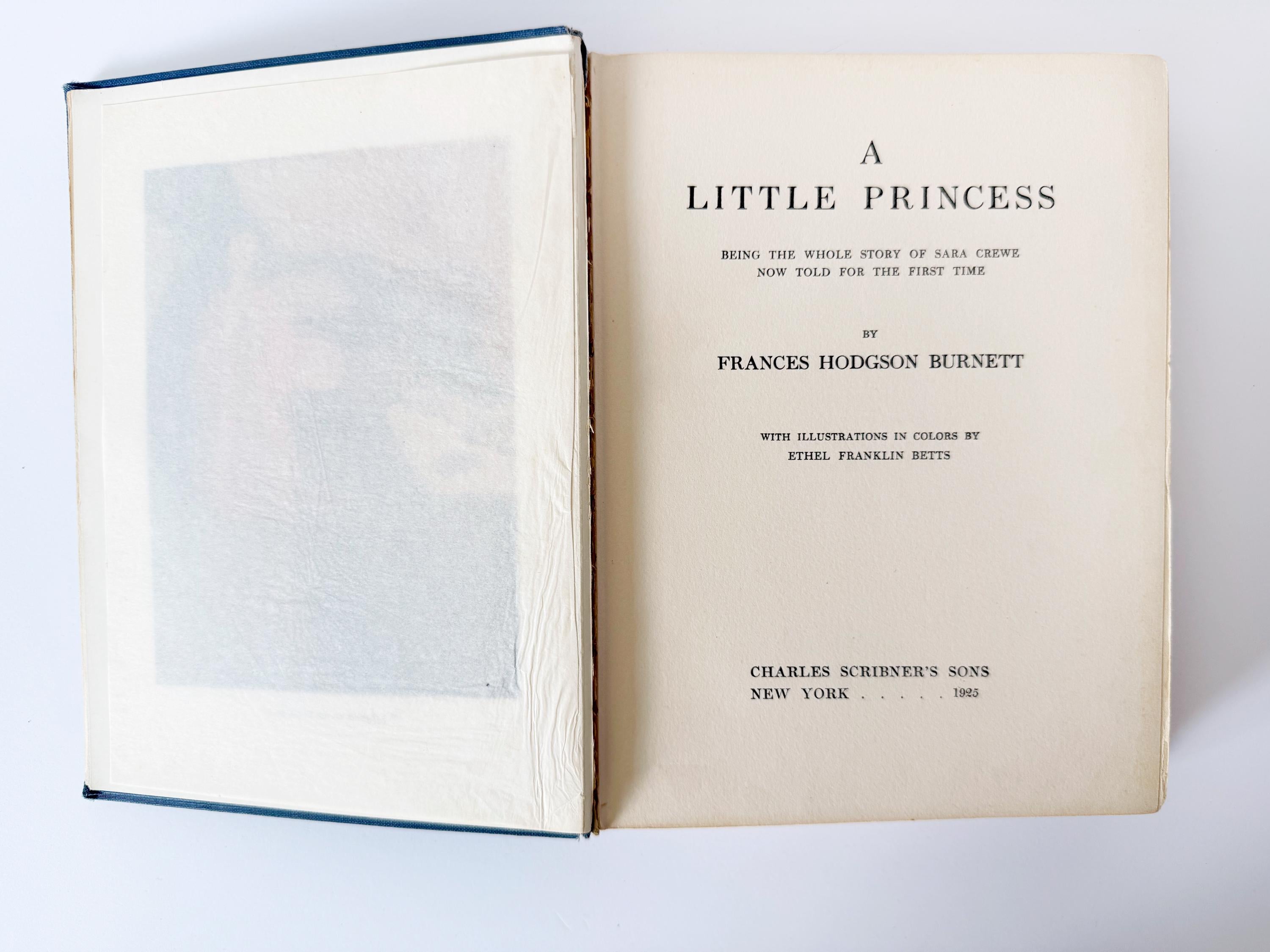1925 A Little Princess by Frances Hodgson Burnett, Ethel Franklin Betts (Illustrator)