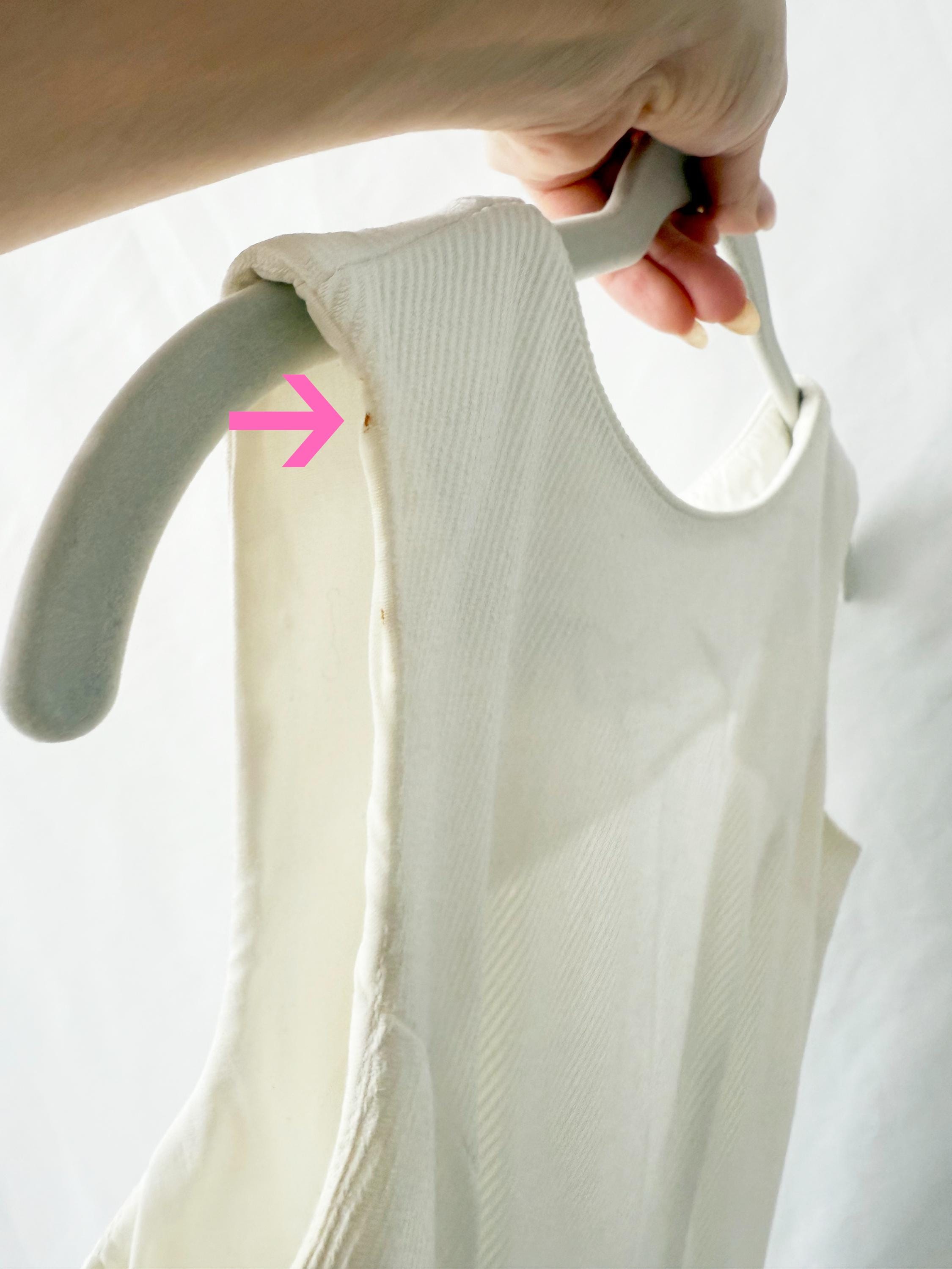 Maggi Stover 1960s White Cotton Sheath Dress with Embroidery XS