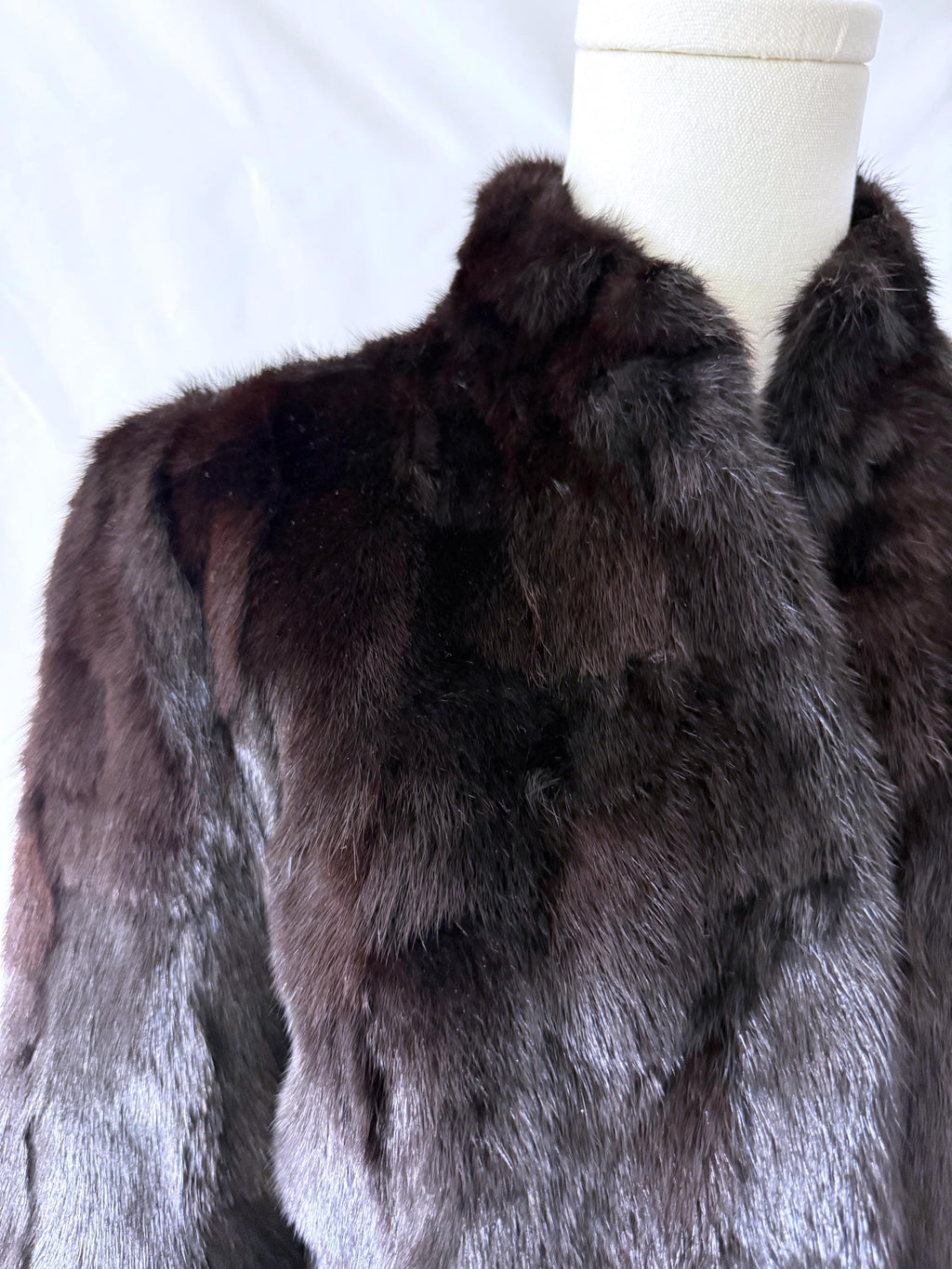 1980s Mink Bomber Jacket Medium