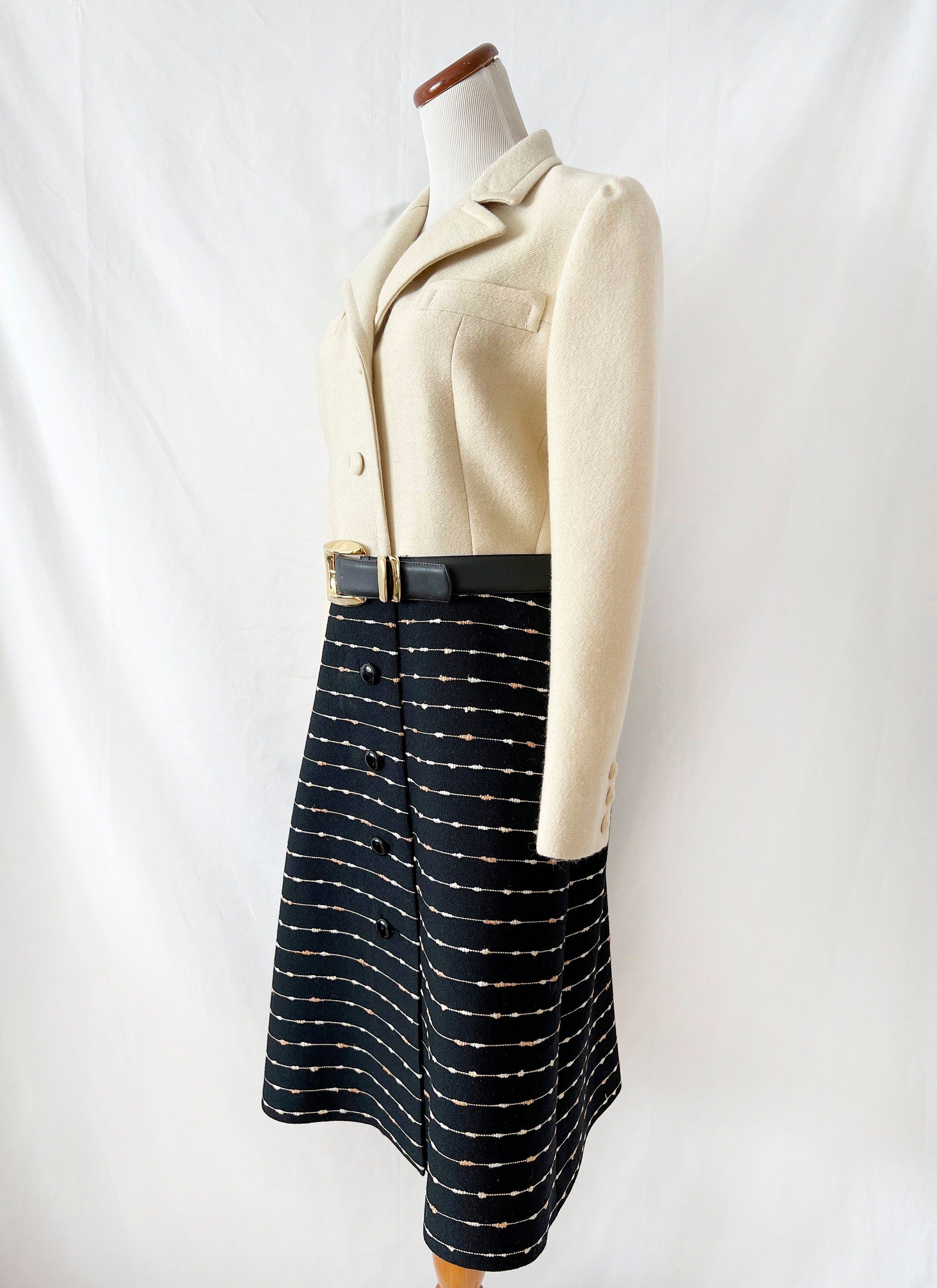 Vntg 1970s Wool Coat/ Puccetti Via Veneto Roma / Made in Italy ? Size 6