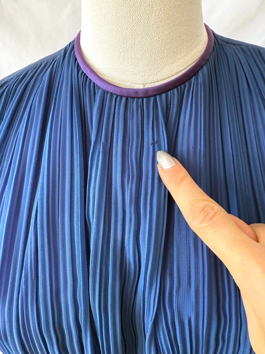 1950’s Vintage Pleated Silk Dress