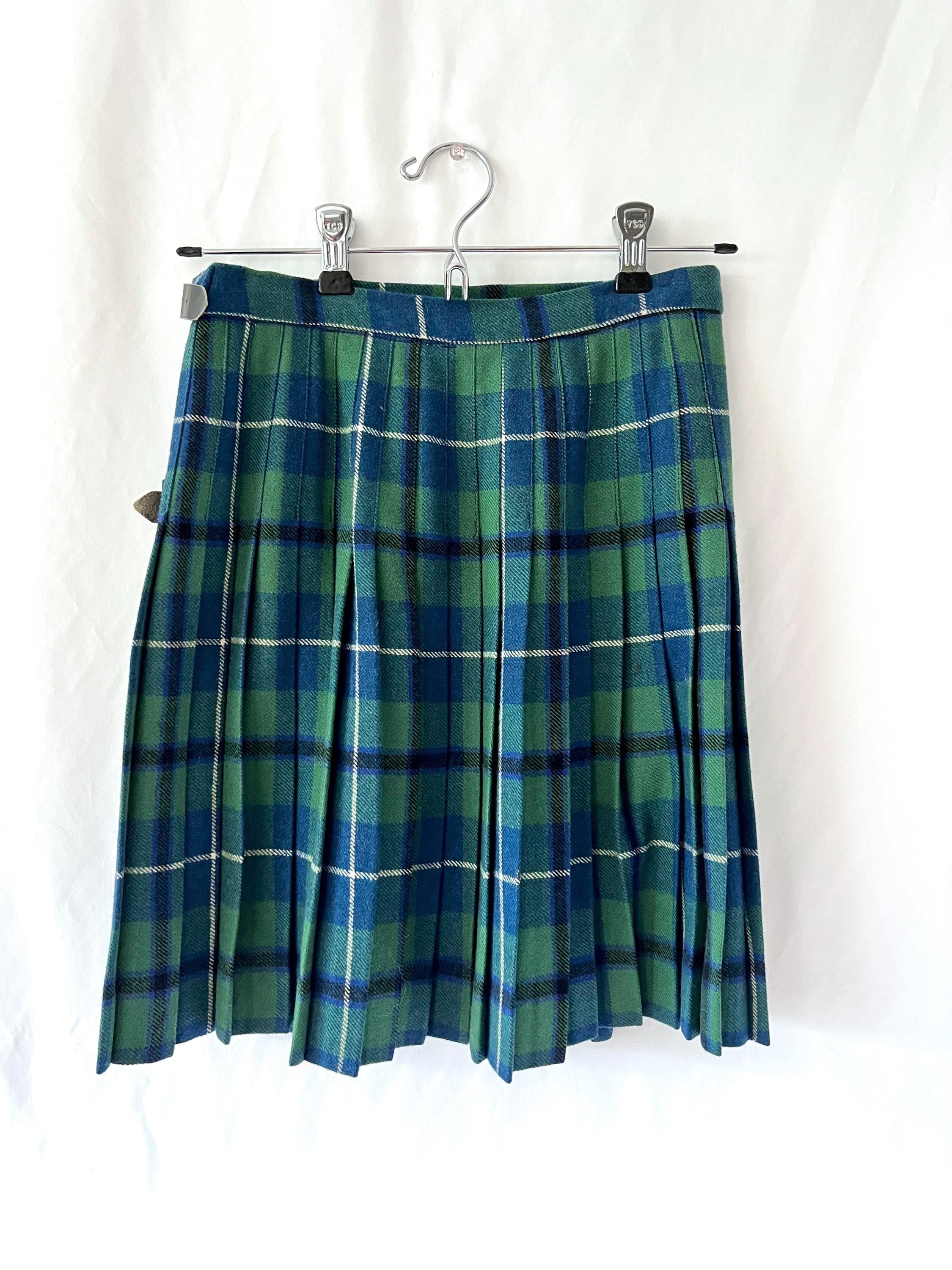 authentic tartan plaid kilt skirt size 7 / 8