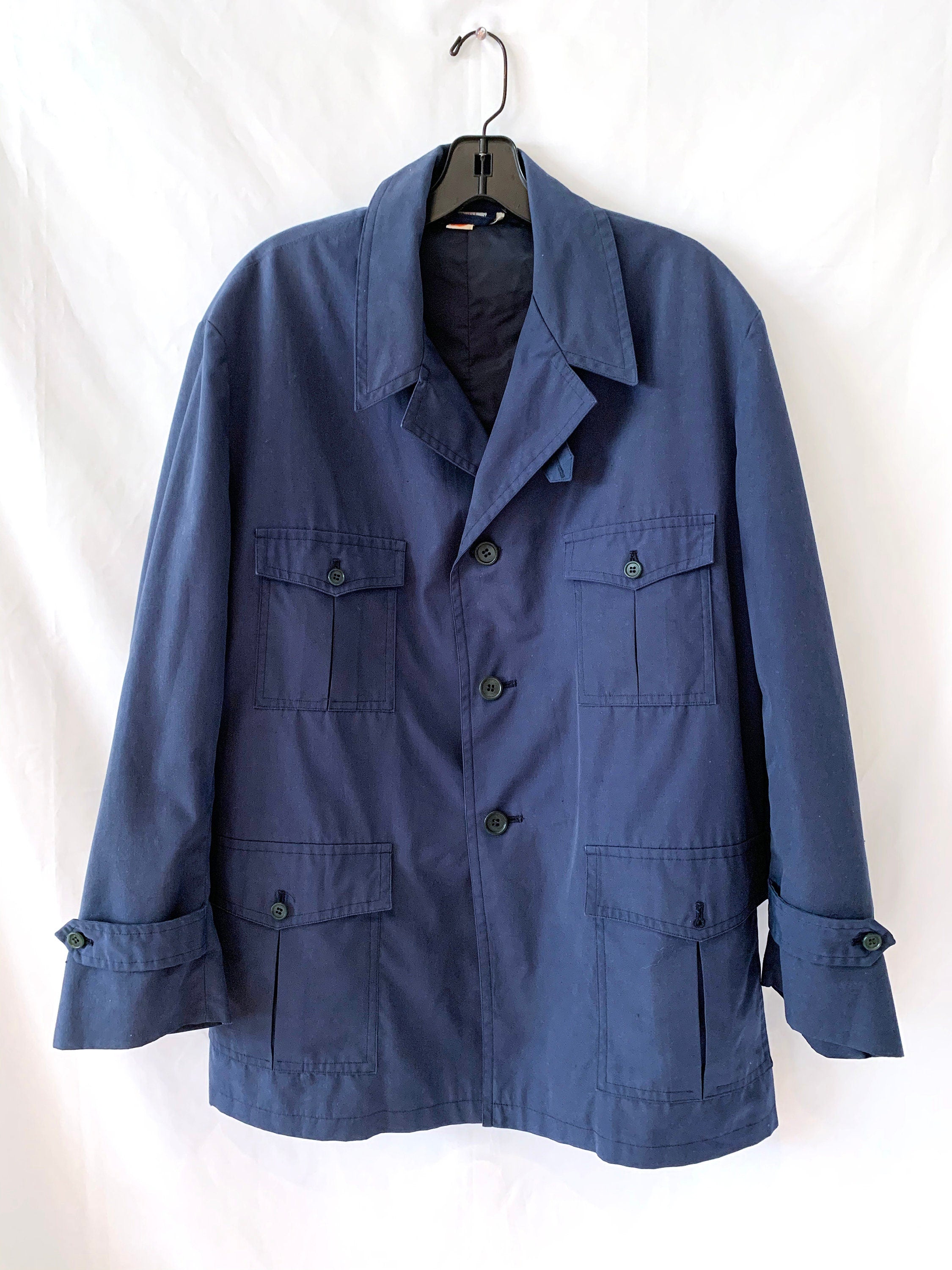 Vintage 70s Chore Jacket: Icelandic Design, Made in Japan, Men's Large