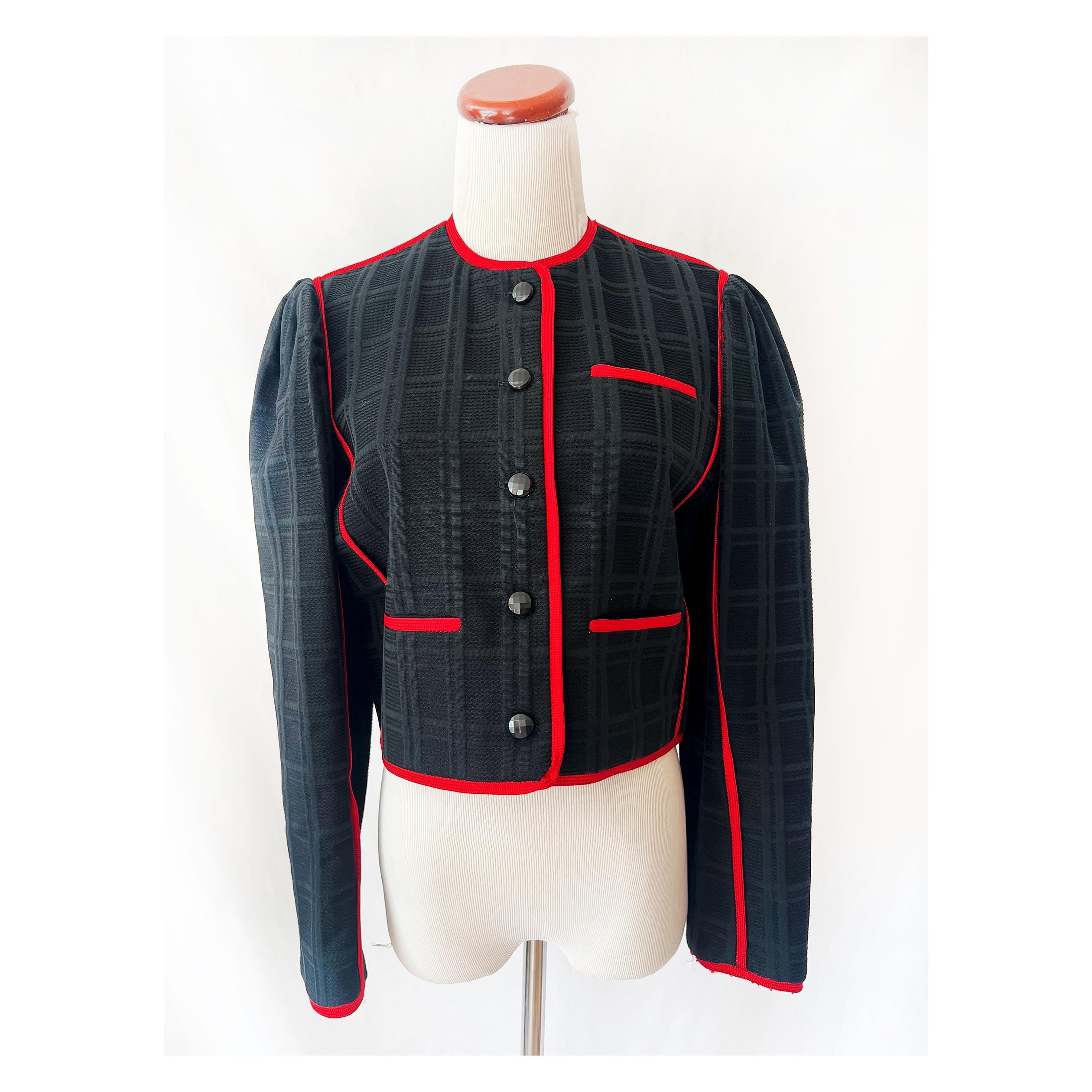 1980s elsa martinelli cropped blazer jacket small