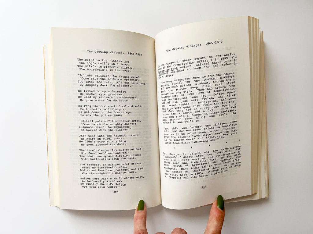 1981 Tenleytown D.C. History Book: Judith Beck Helm, Washington DC