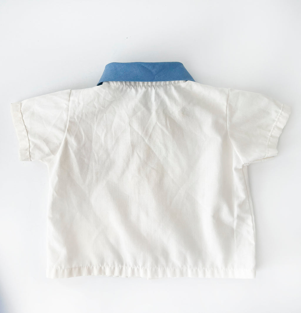 newborn sailor shirt, helm and anchor