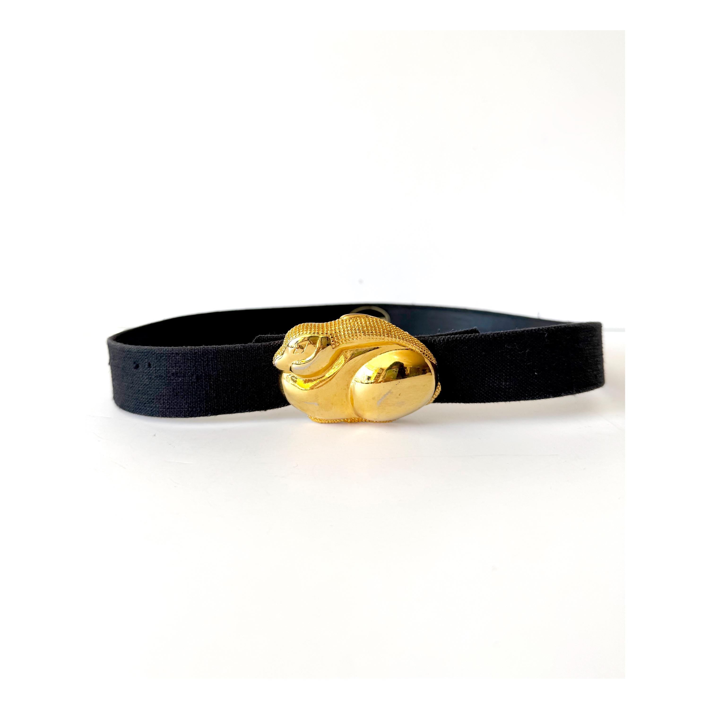 Vntg Gay Boyer Bunny Rabbit Belt 29 inch waist