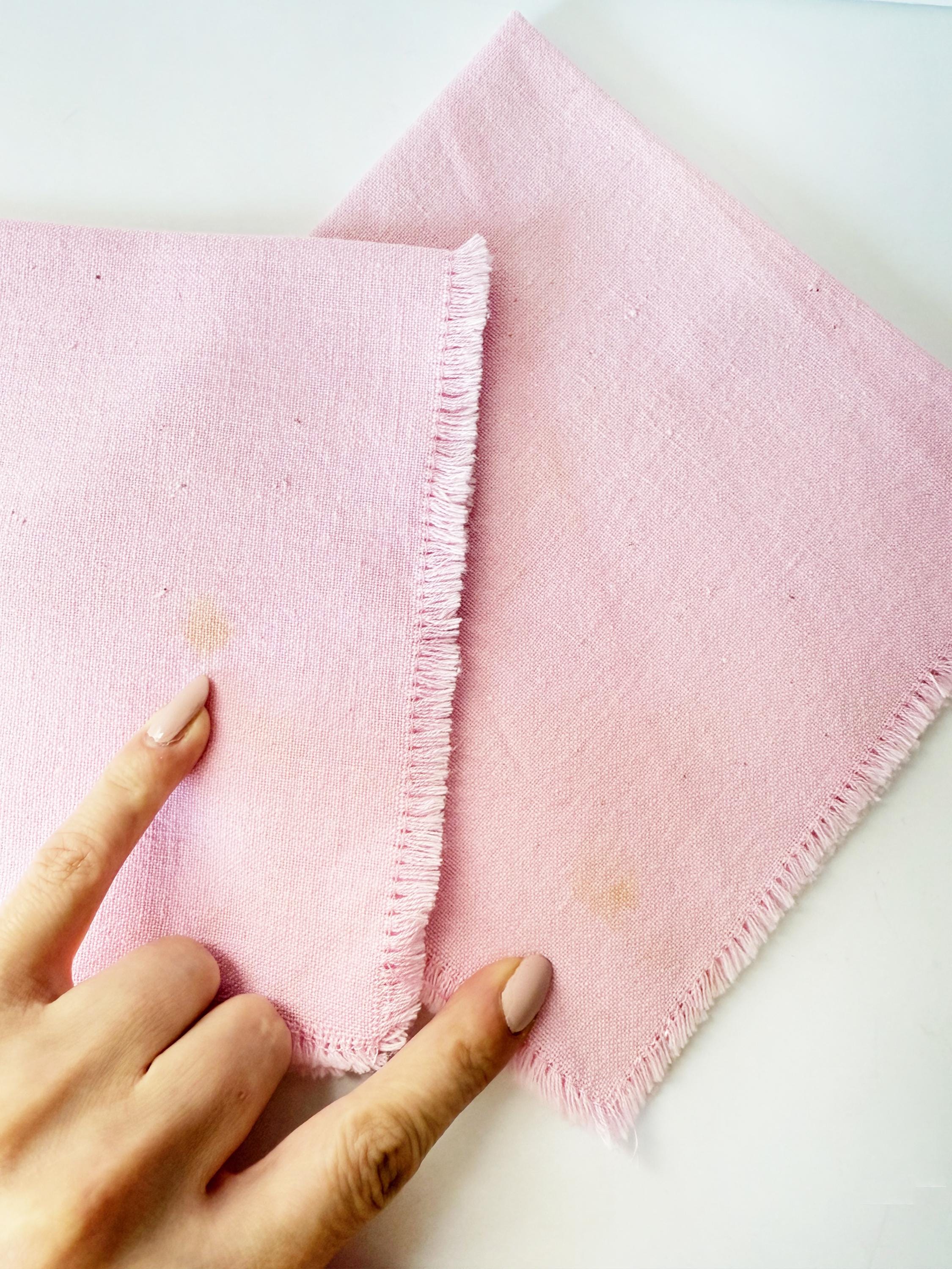 Set of 6 Pink Cotton Napkins