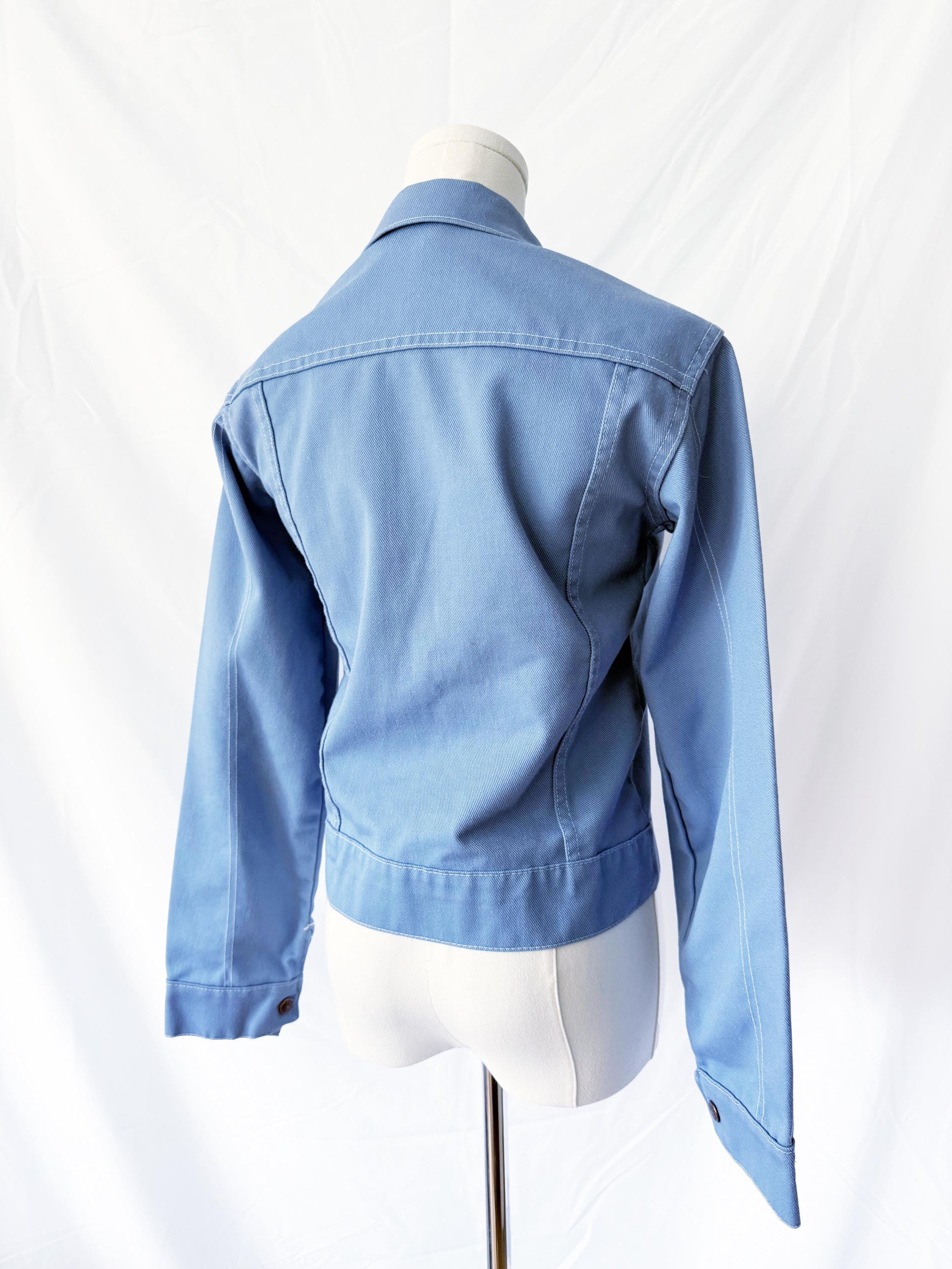 Sears Vintage Denim look jacket light blue Small
