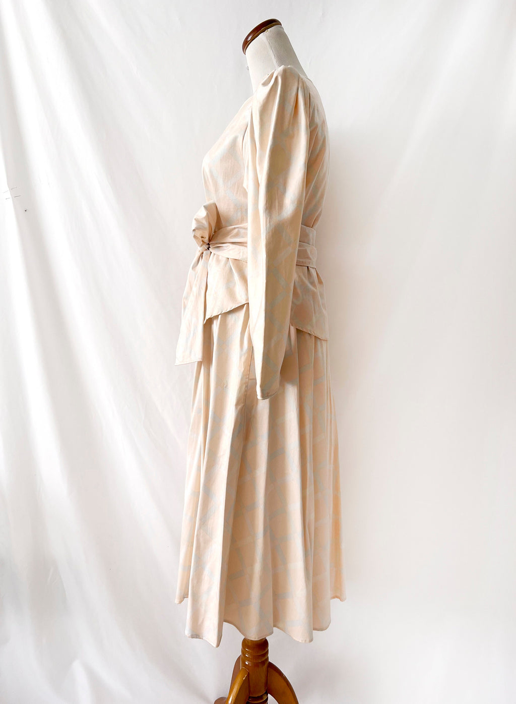 Big Bow Matching Cotton Pastel Blouse and Skirt Signature Size 6