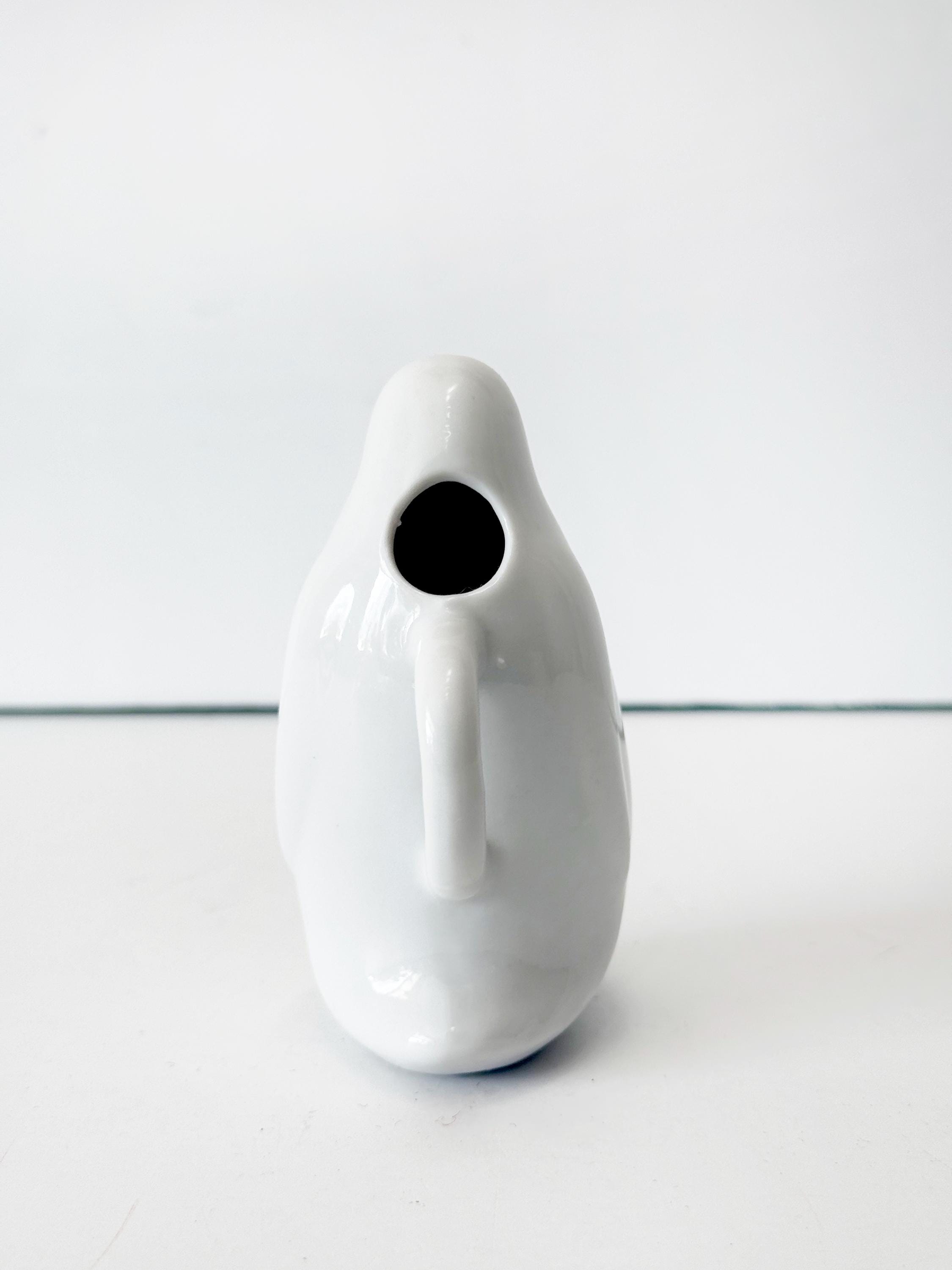Baby Penguin Vintage Creamer White Porcelain