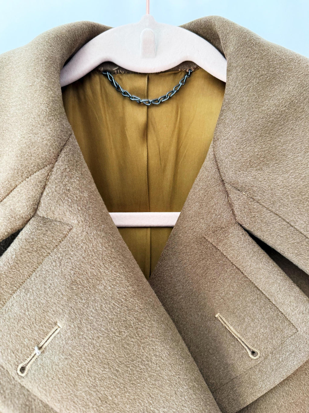 Vintage 1940s Military Wool Coat: Kahn Tailoring, Mens Small