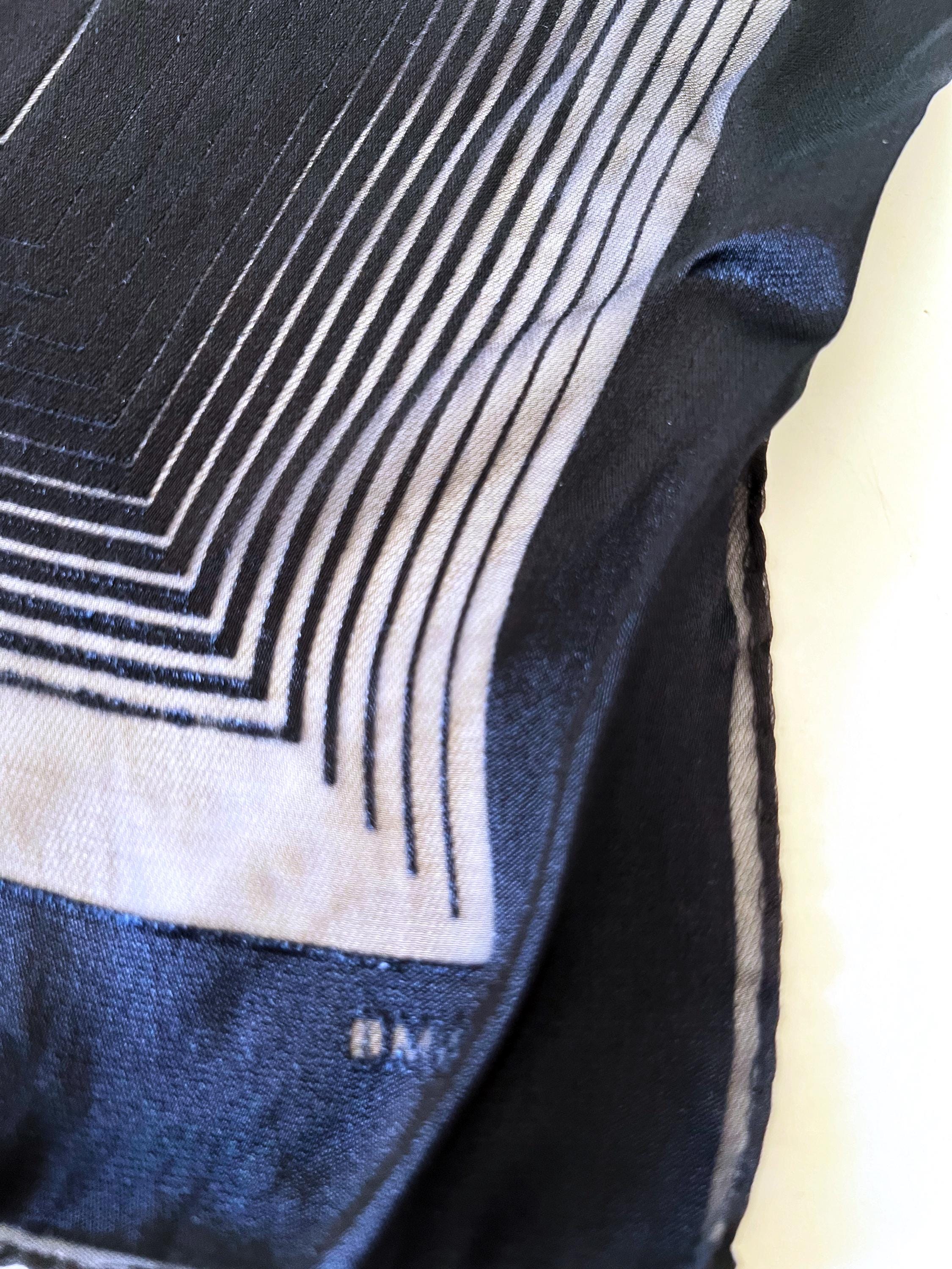 bmw black silk scarf