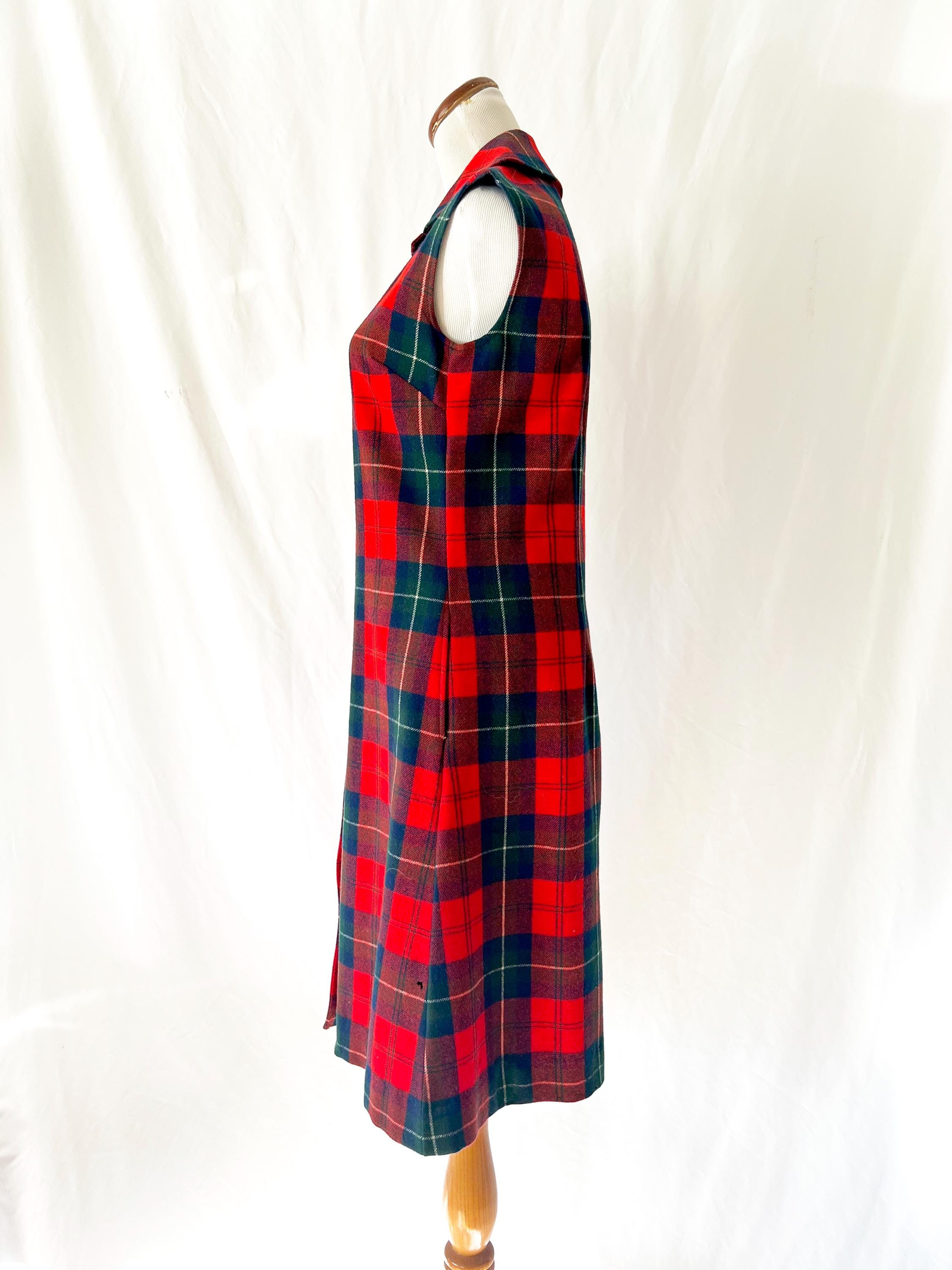 pendleton tartan plaid dress  small