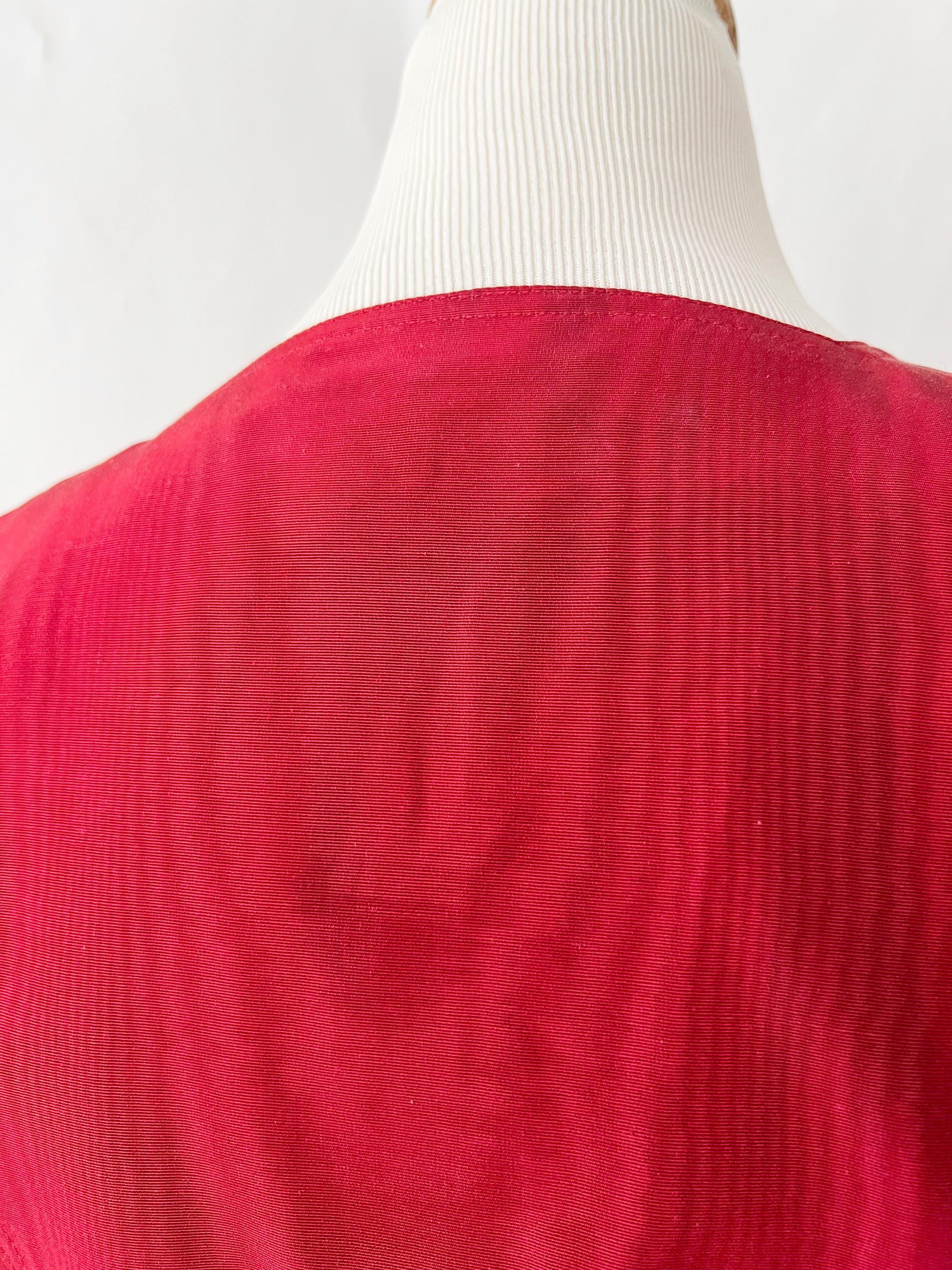 jean muir london blouse evening jacket lucite buttons small